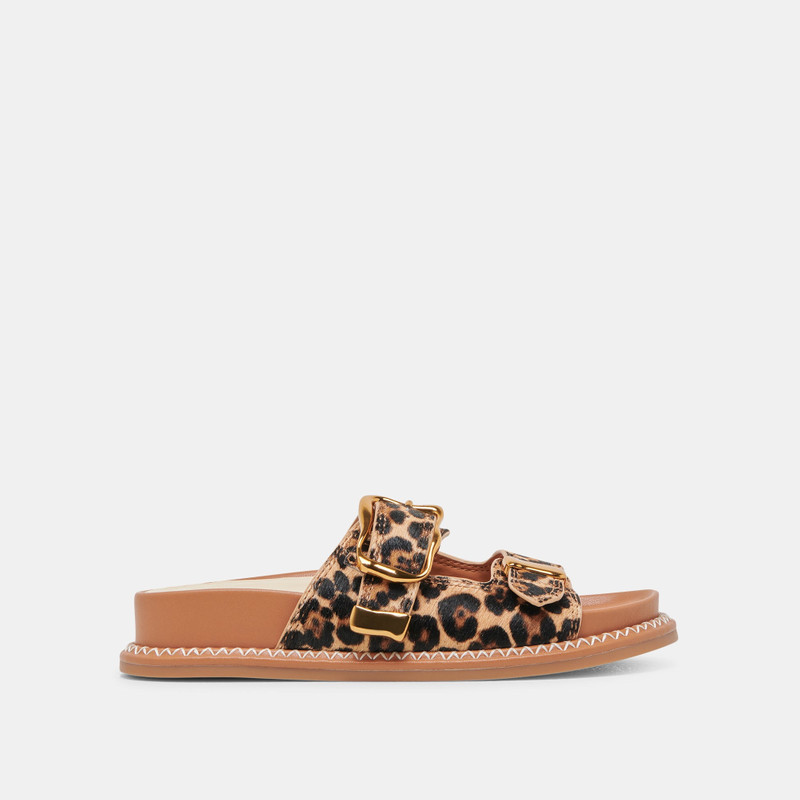 SEVANA SANDALS DK LEOPARD CALF HAIR 1