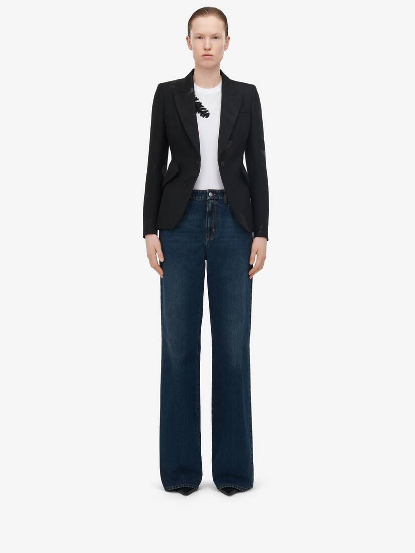 Women's Swallow Peak Shoulder Jacket in Black - 3