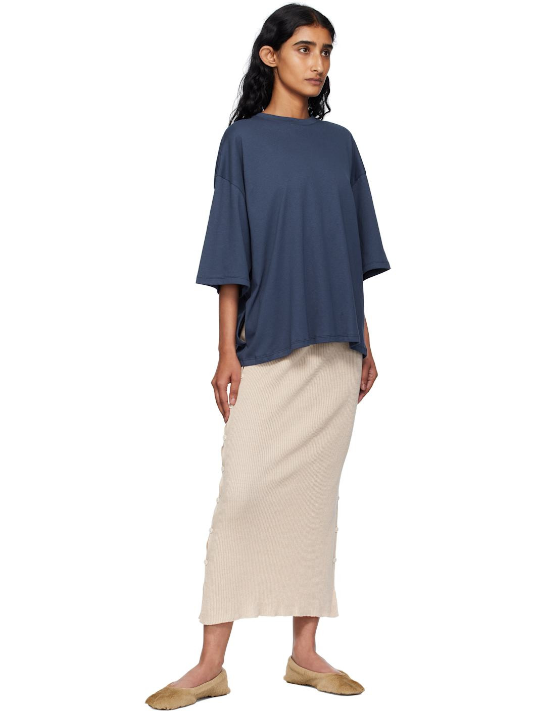 Beige Franca Midi Skirt - 4