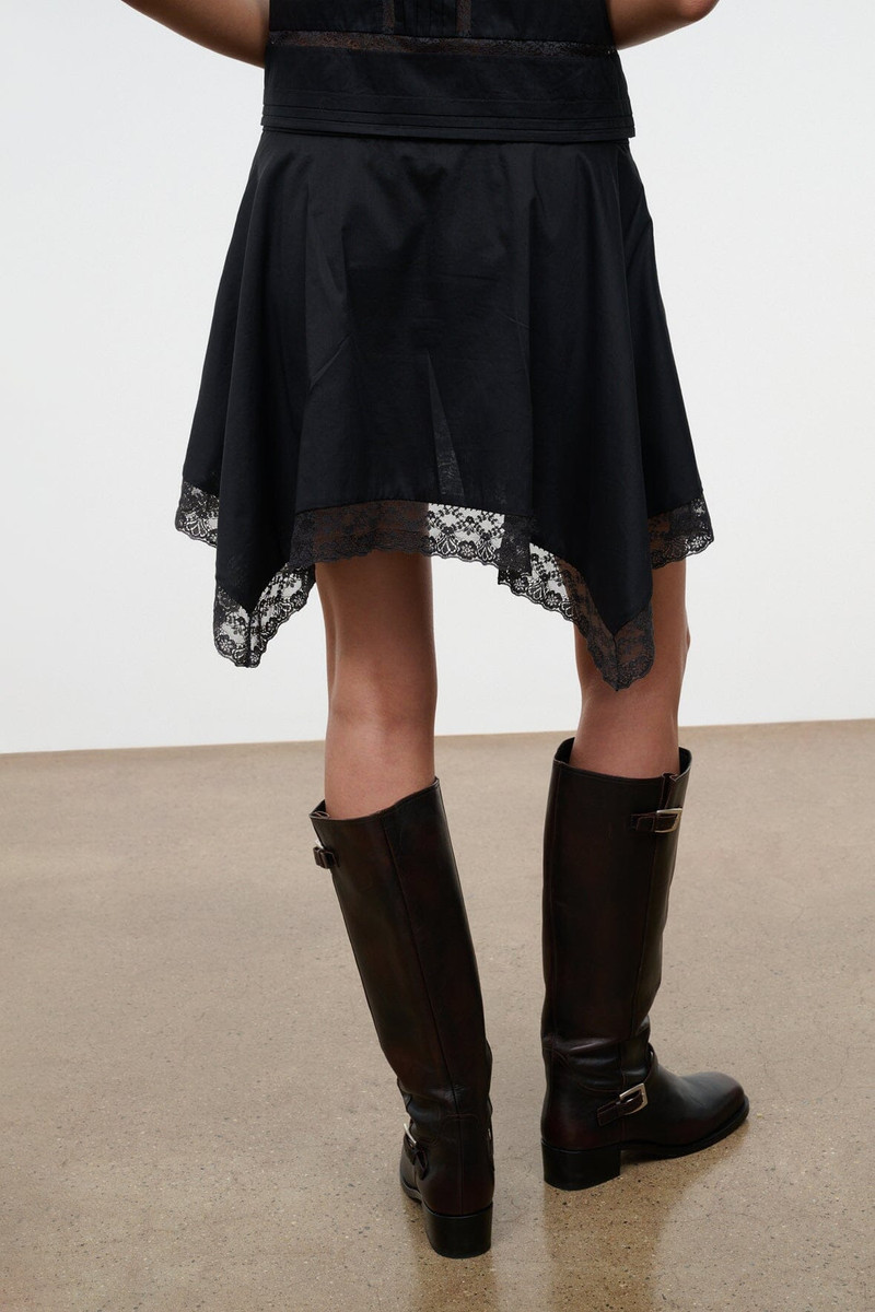 STAUD LAYLA SKIRT BLACK 6