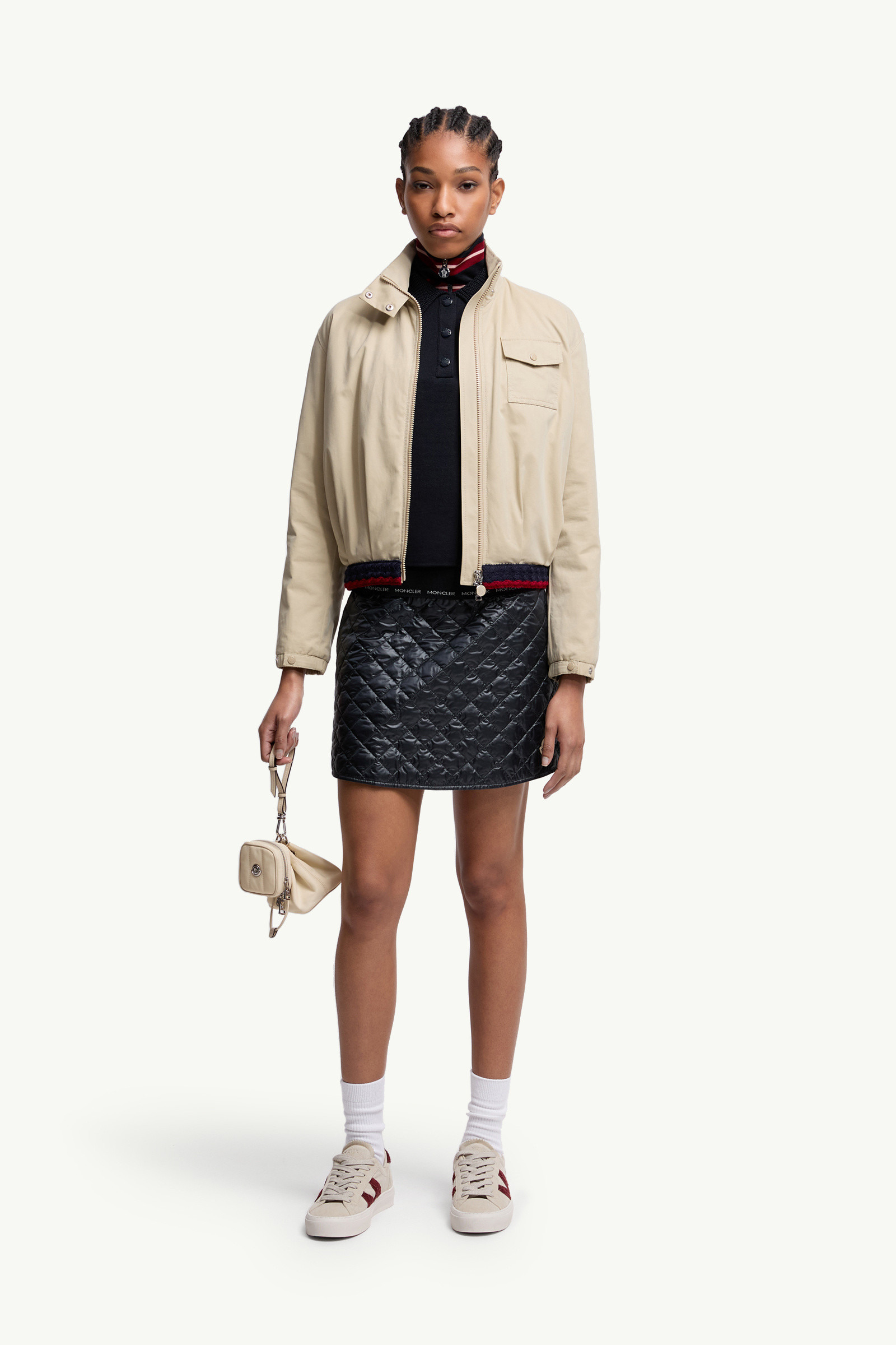 Diamond-Quilted Mini Skirt - 2