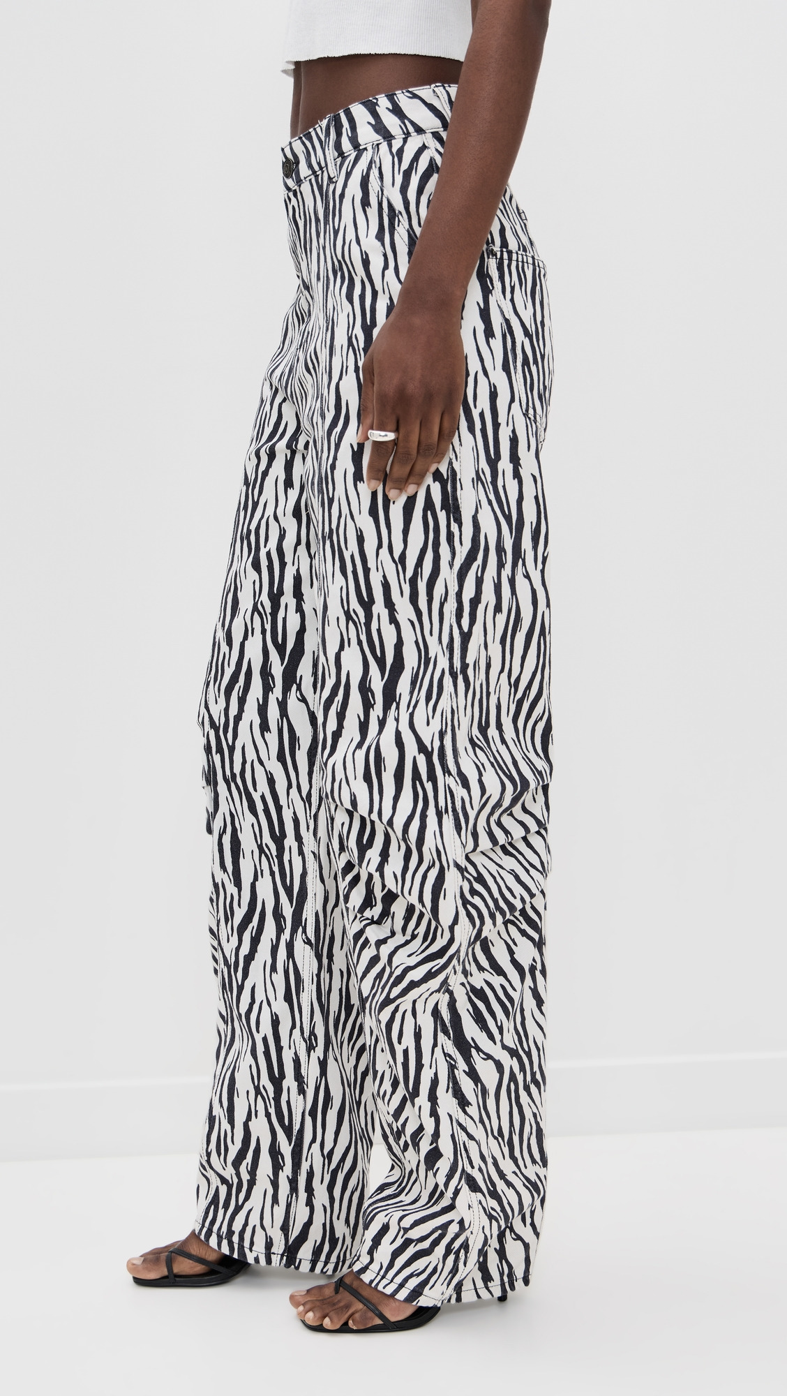 Printed Twill Cargo Pants - 3
