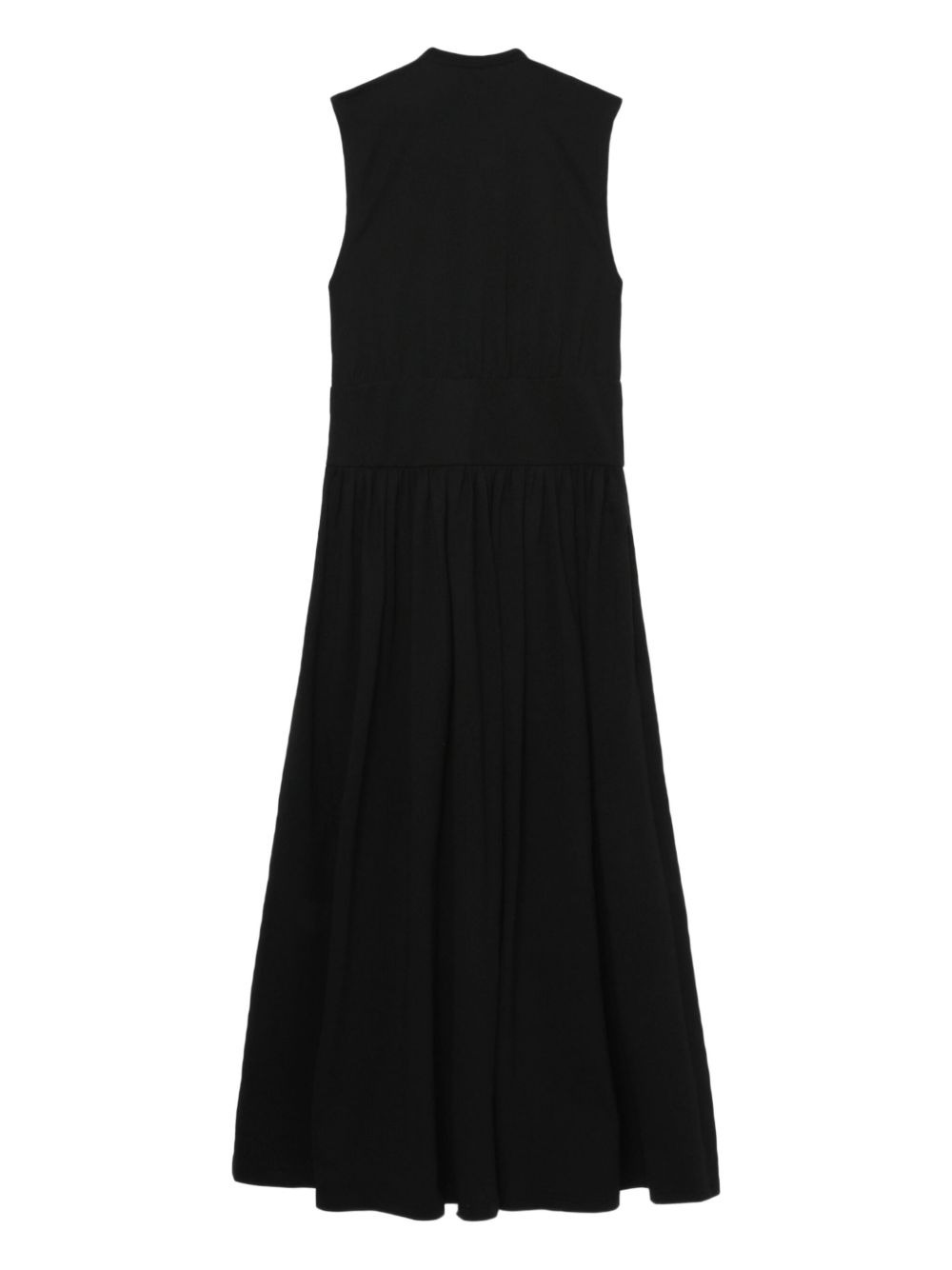 sleeveless pleated maxi dress - 4