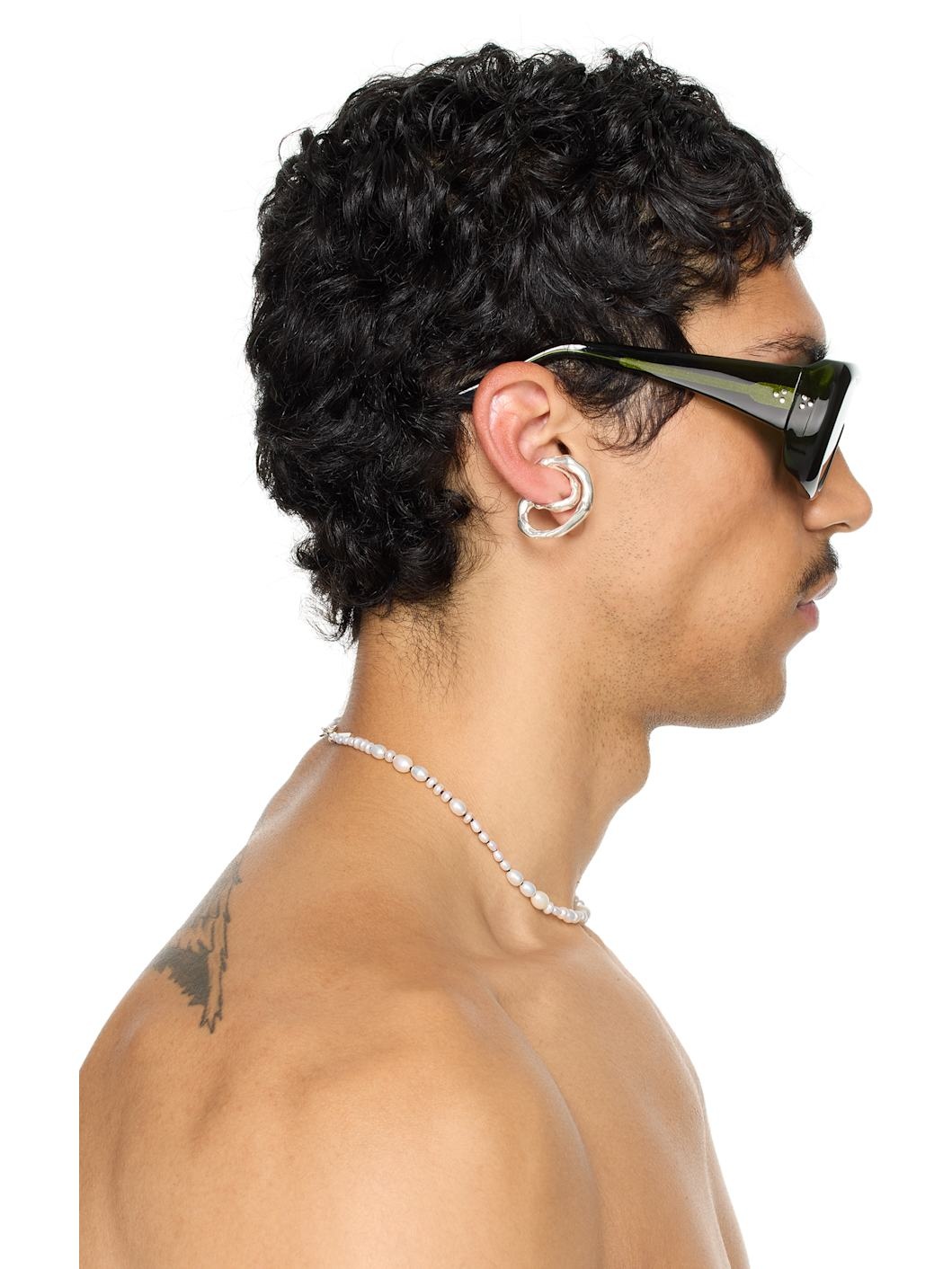 SSENSE Exclusive Green Sayf Sunglasses - 5