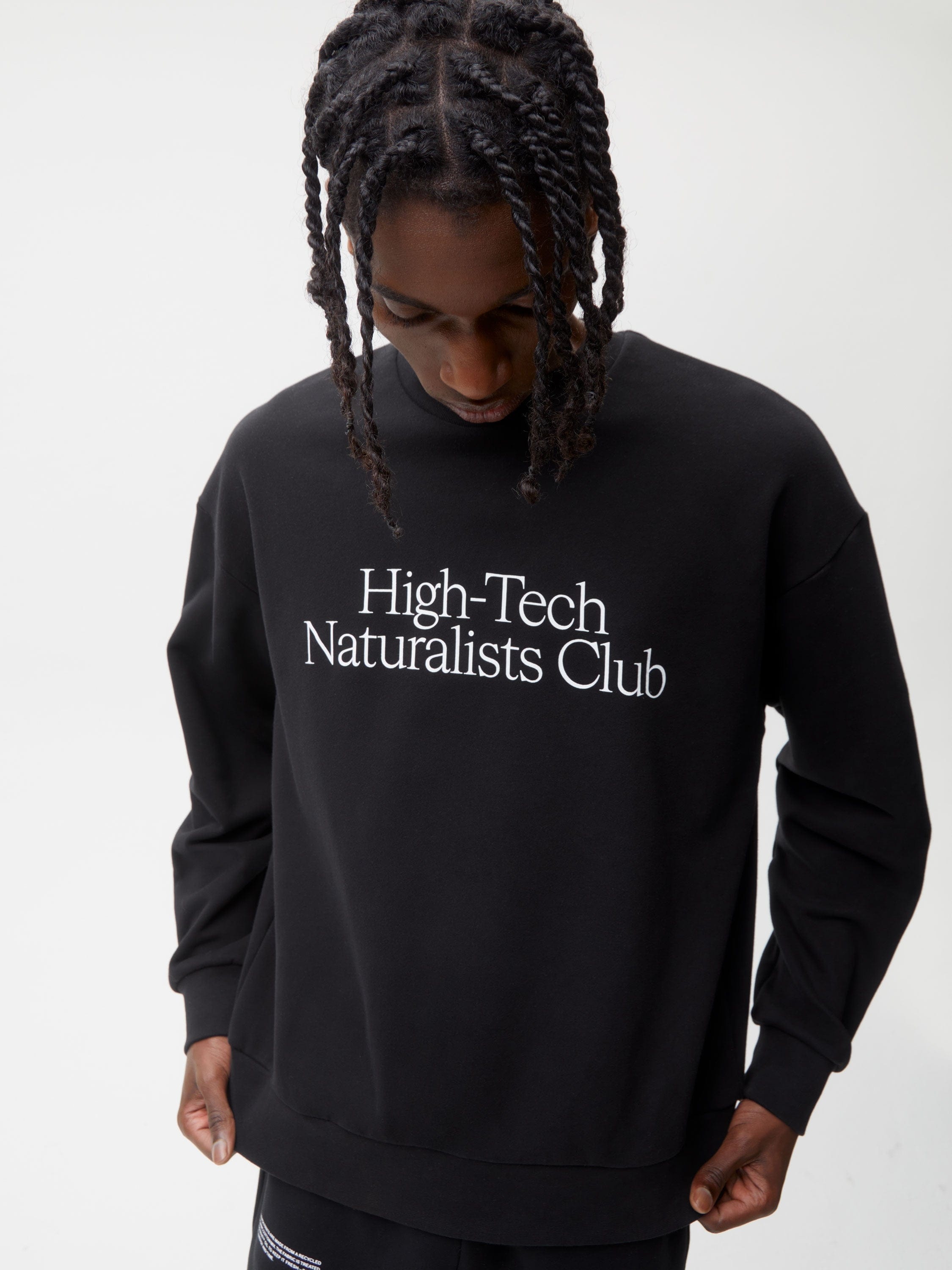 Mens High-Tech Naturalists Club Sweatshirt - Black - 4