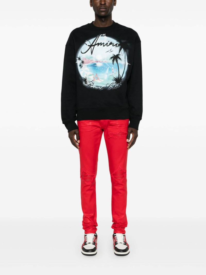 AMIRI WAX MX1 low-rise skinny jeans outlook