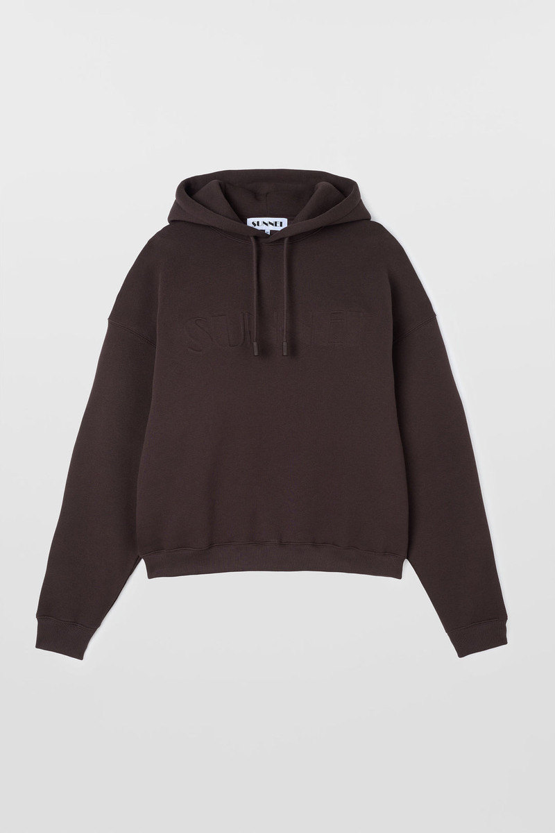 DOUBLE HOODIE / chocolate plum 1