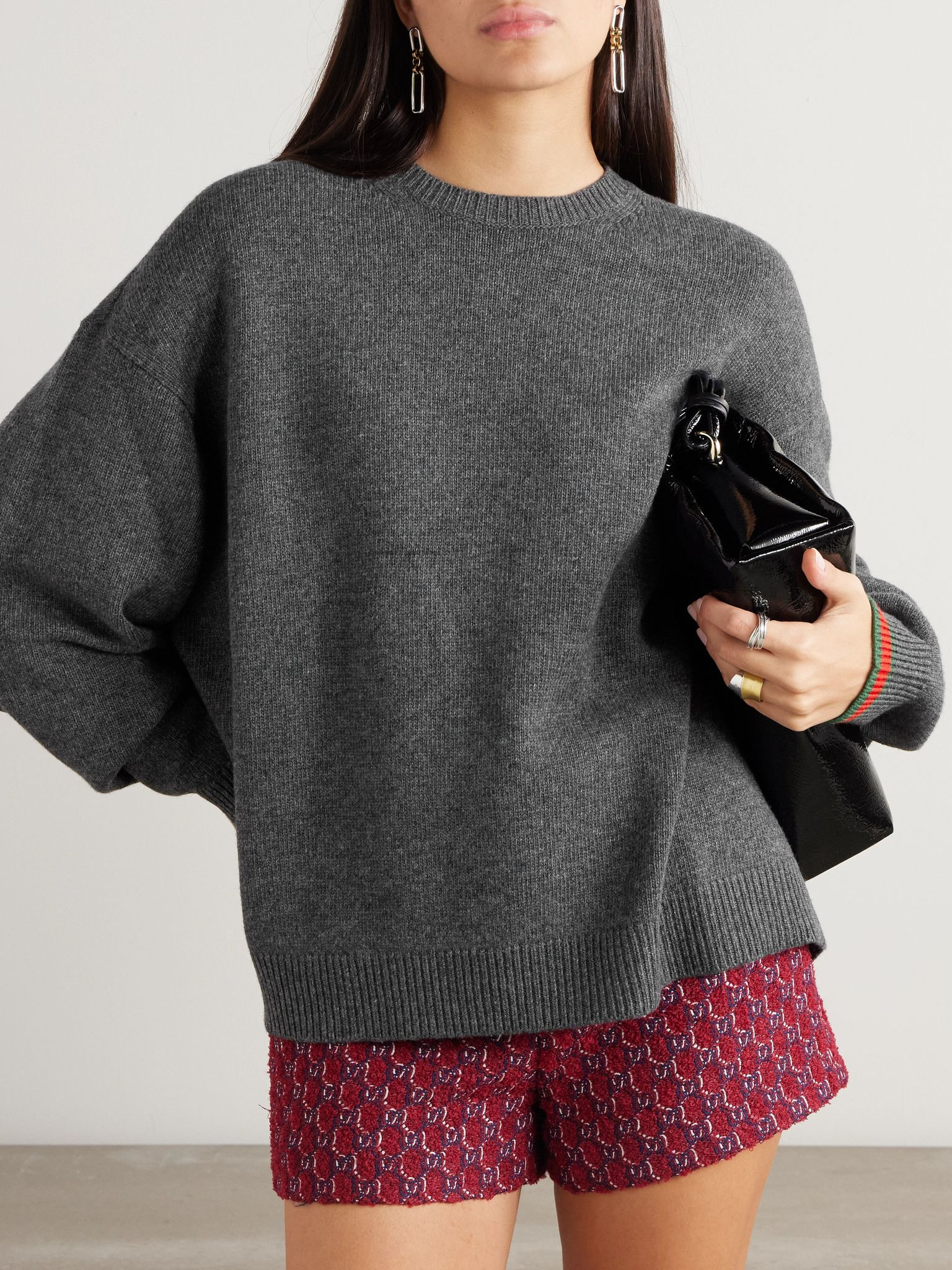 Wool and cashmere-blend sweater Gray - 3