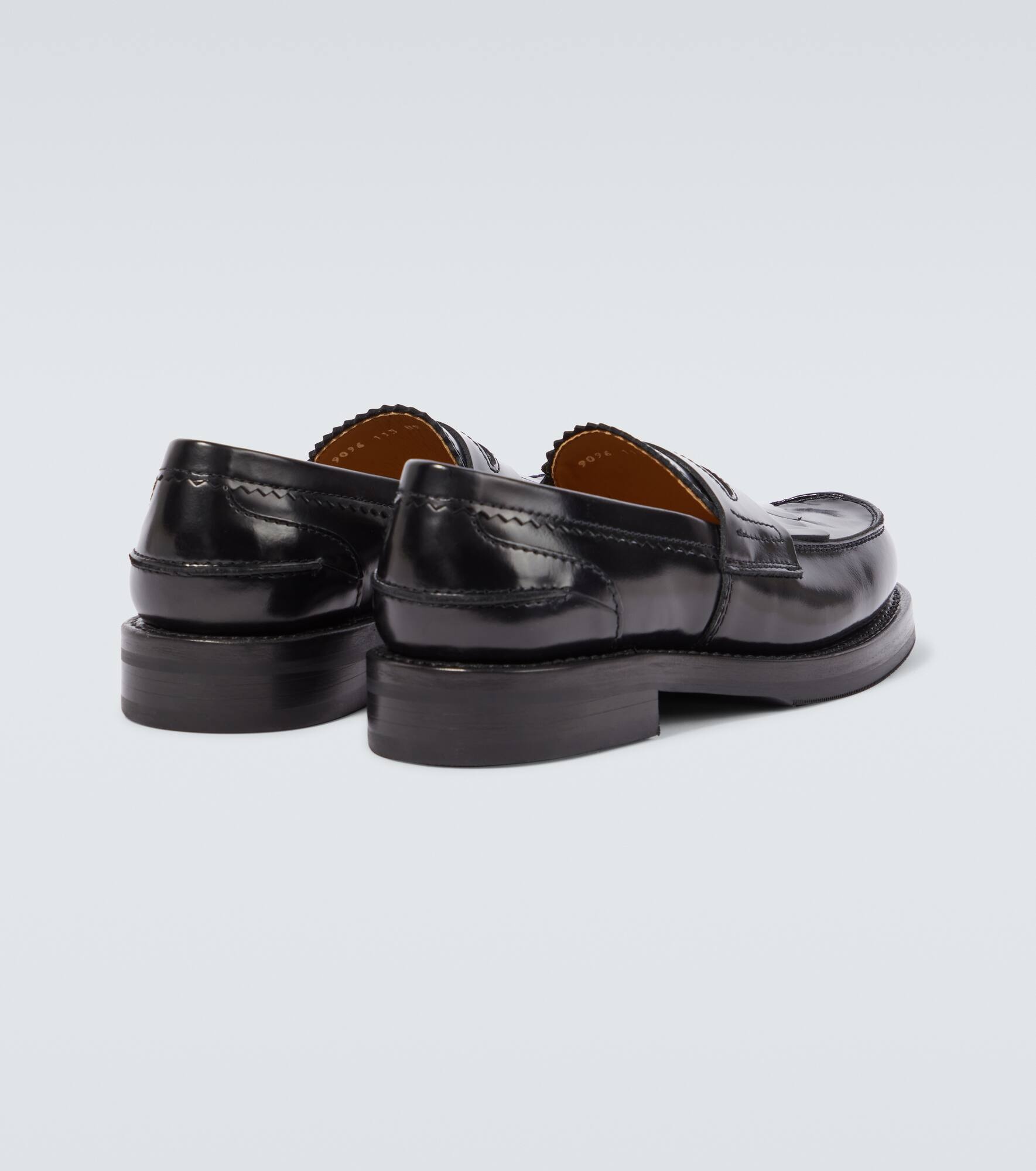 Leather penny loafers - 6