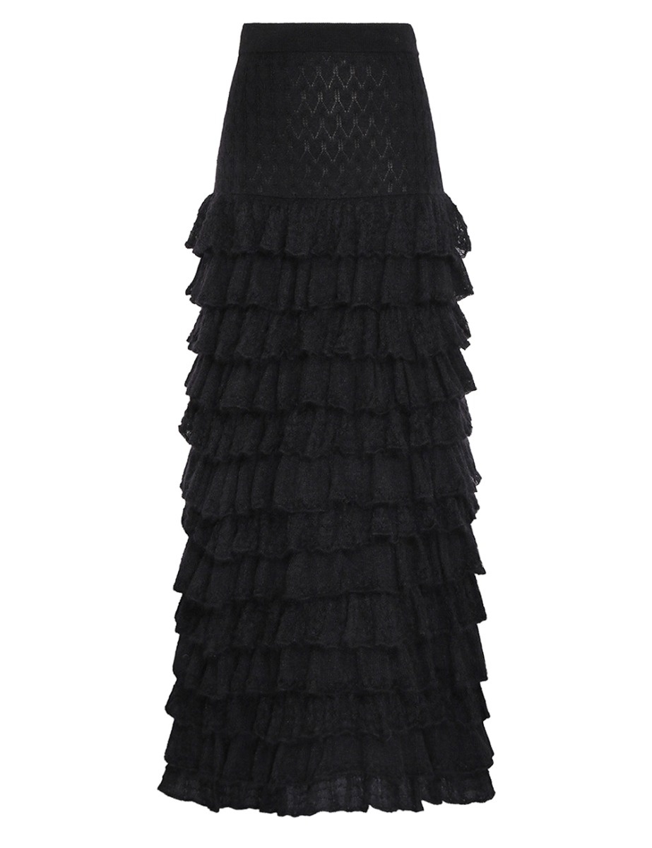 LUMINOSITY LACE FRILL SKIRT - 1