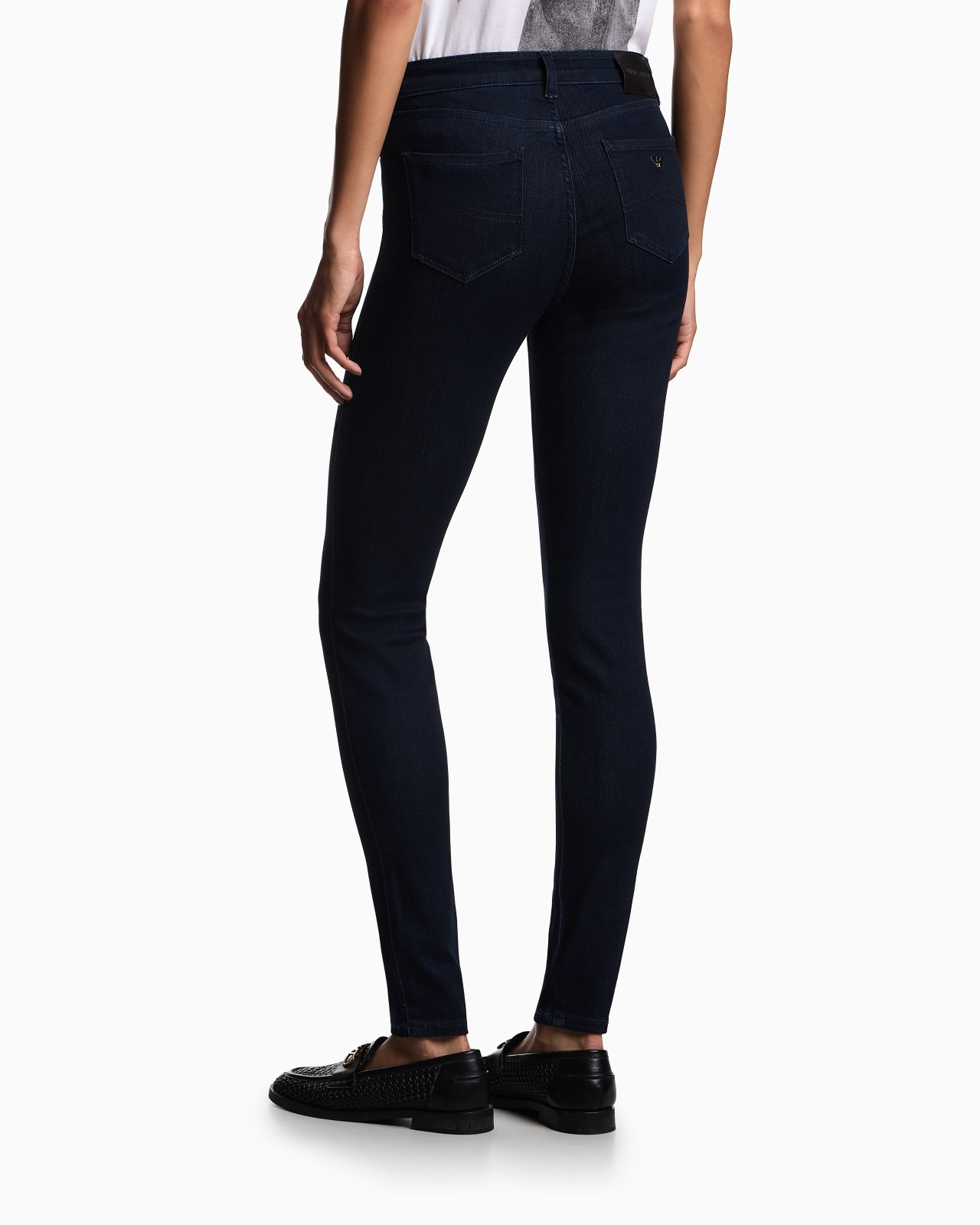 J20 high-waisted super skinny leg jeans in Lyocell denim - 3