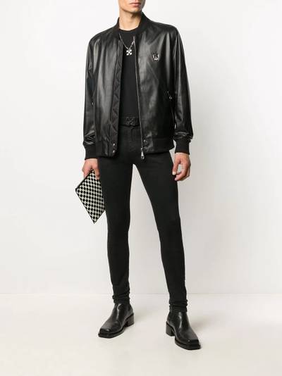 PHILIPP PLEIN skull-plaque bomber jacket outlook