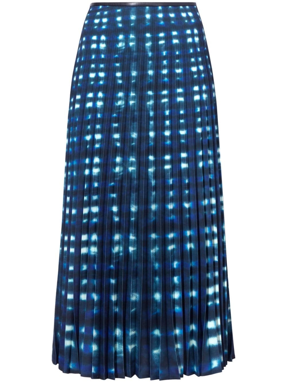 Piper tie-dye pleated midi skirt - 1