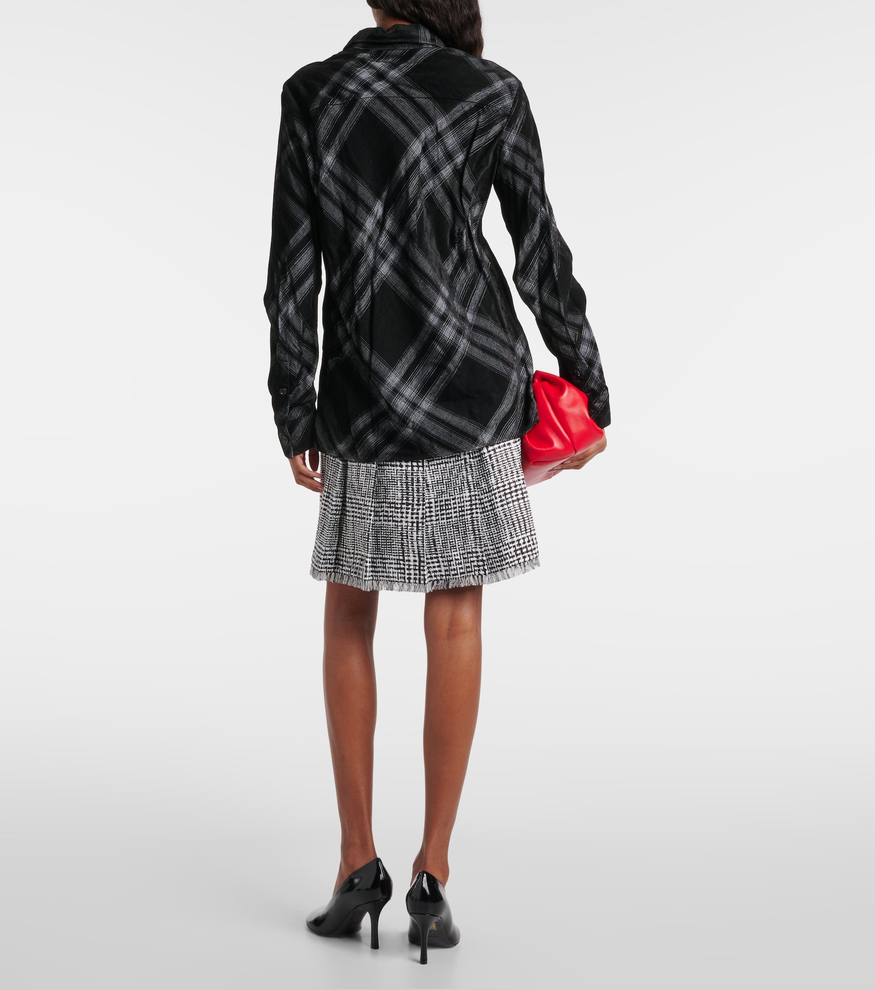 Burberry Check velvet shirt - 3