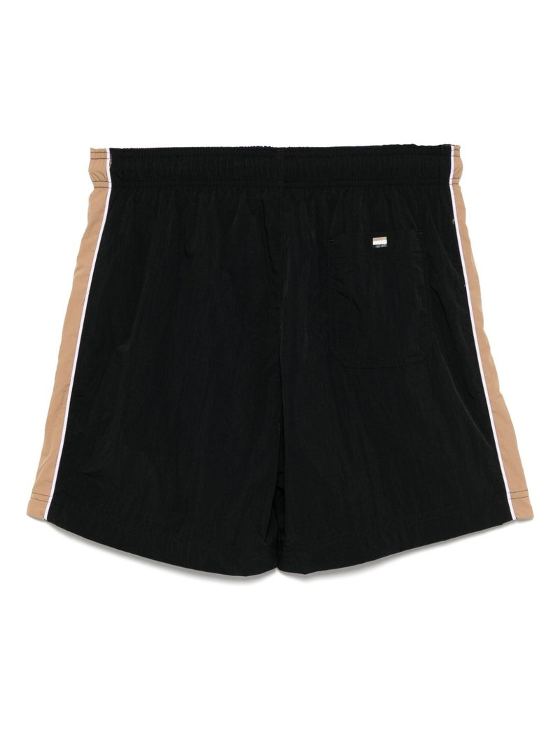 BOSS logo-print swim shorts outlook