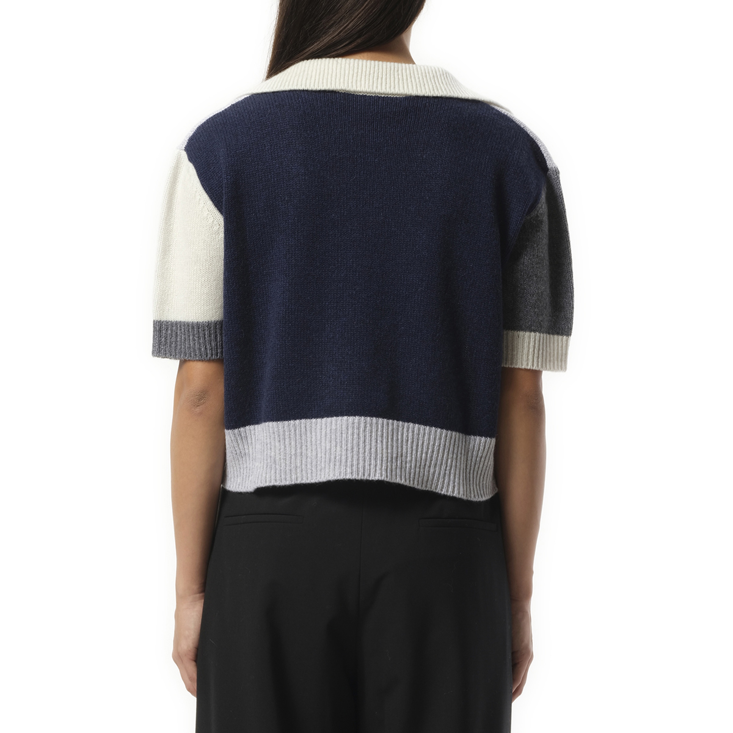 V Neck Boxy Sweater in Sodium - 6