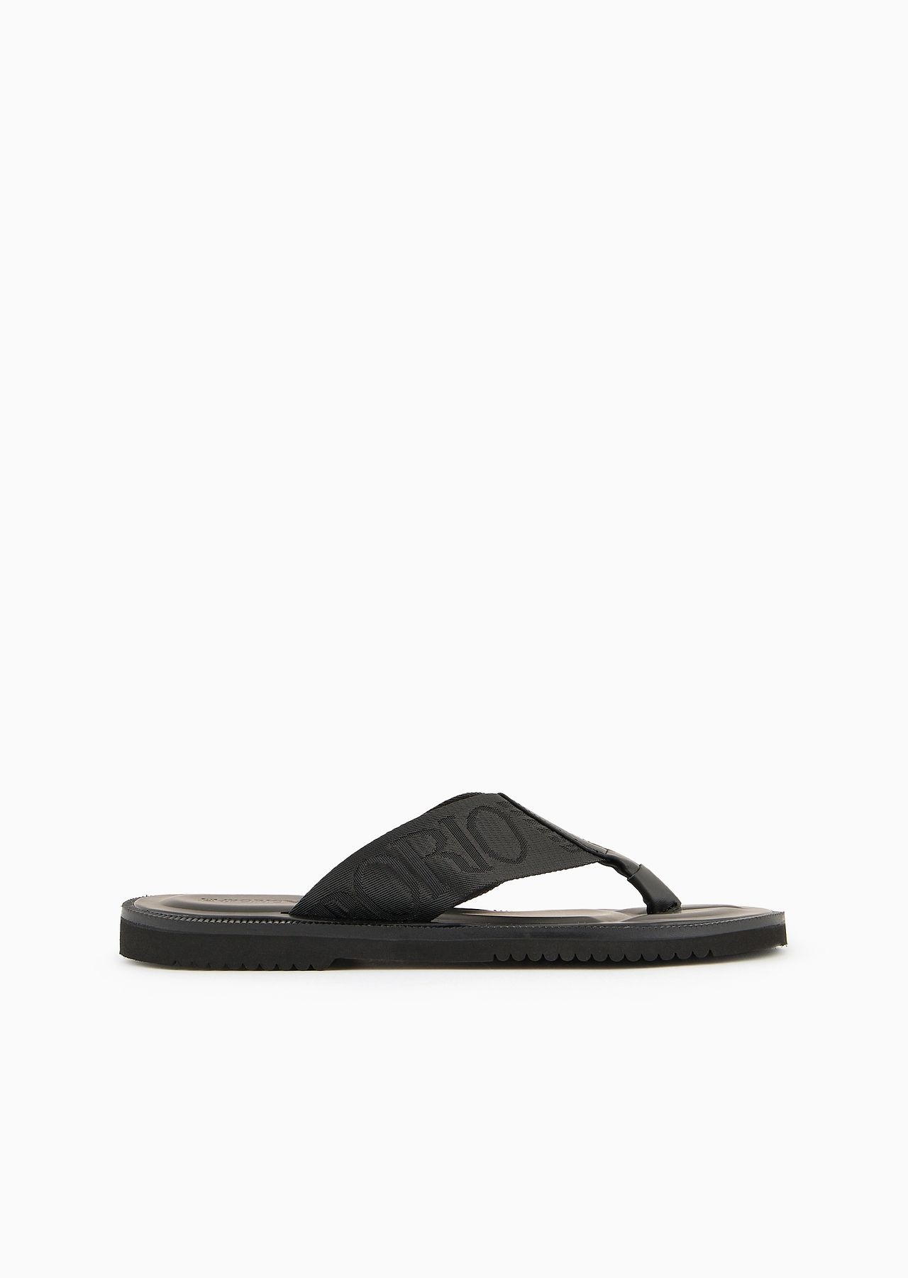 Logo tape thong sandals - 1