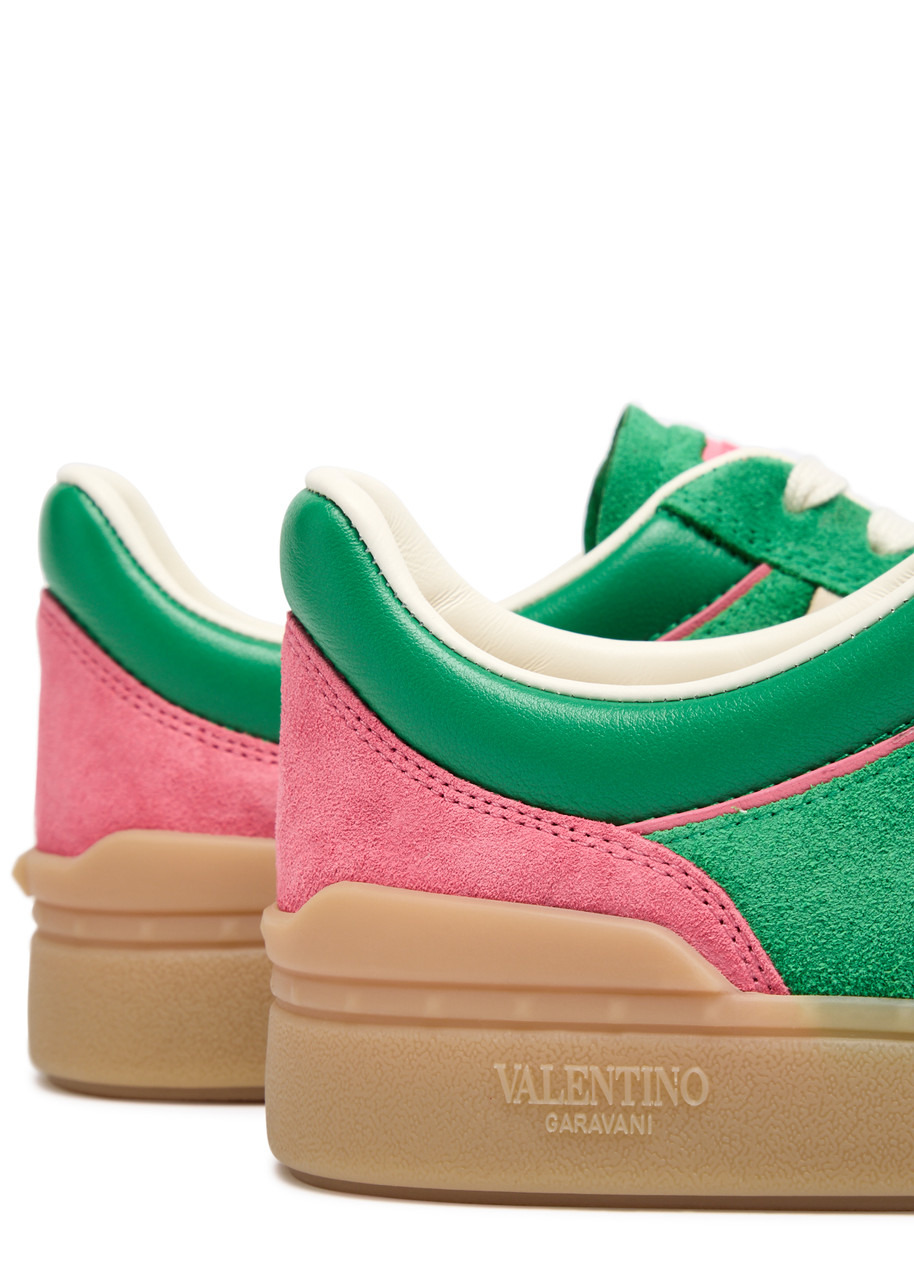 Valentino Upvillage Crosta Panelled Suede Sneakers - 4