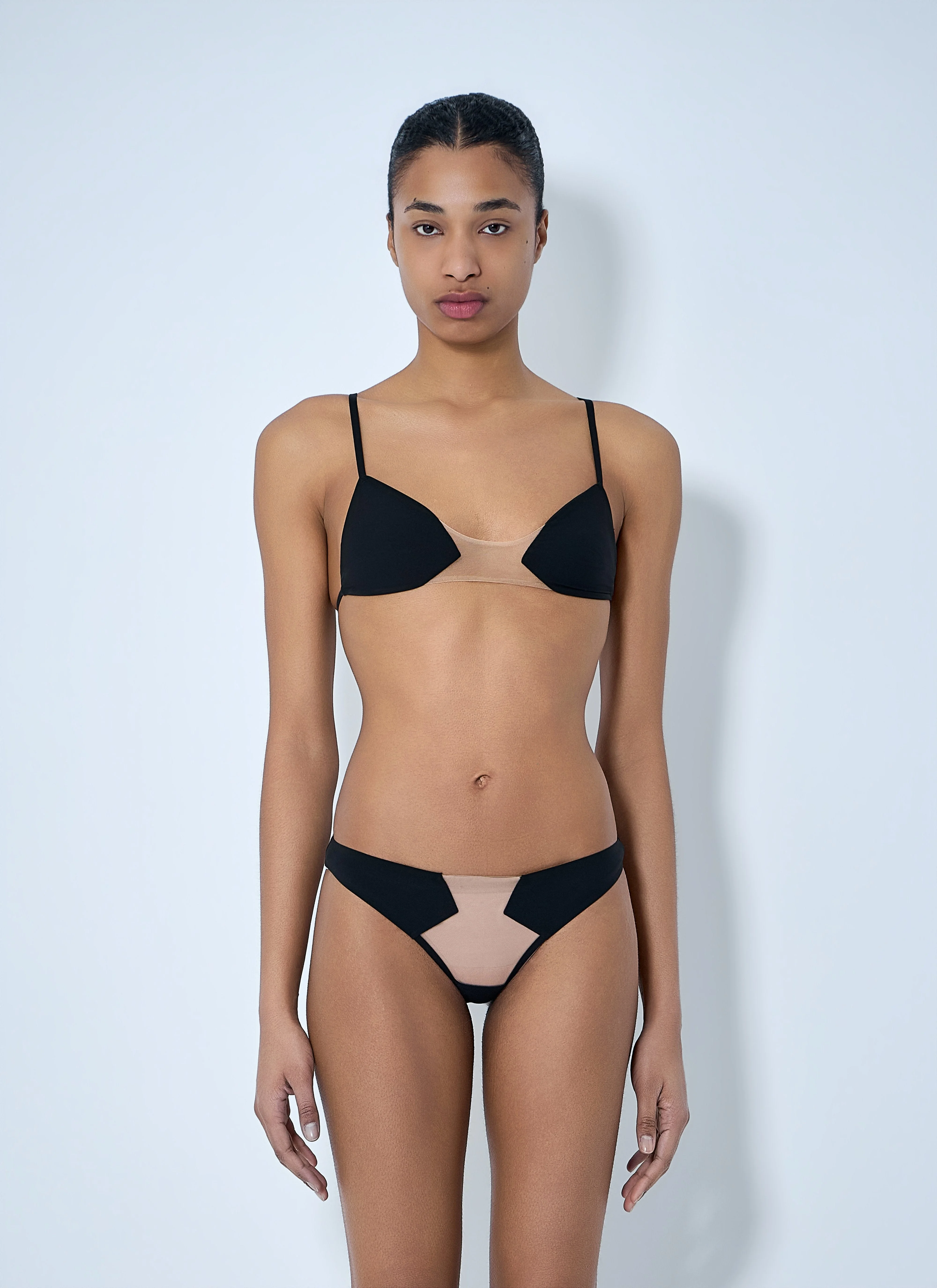 Rick Owens Women Livy Mesh Panel Bra - 1