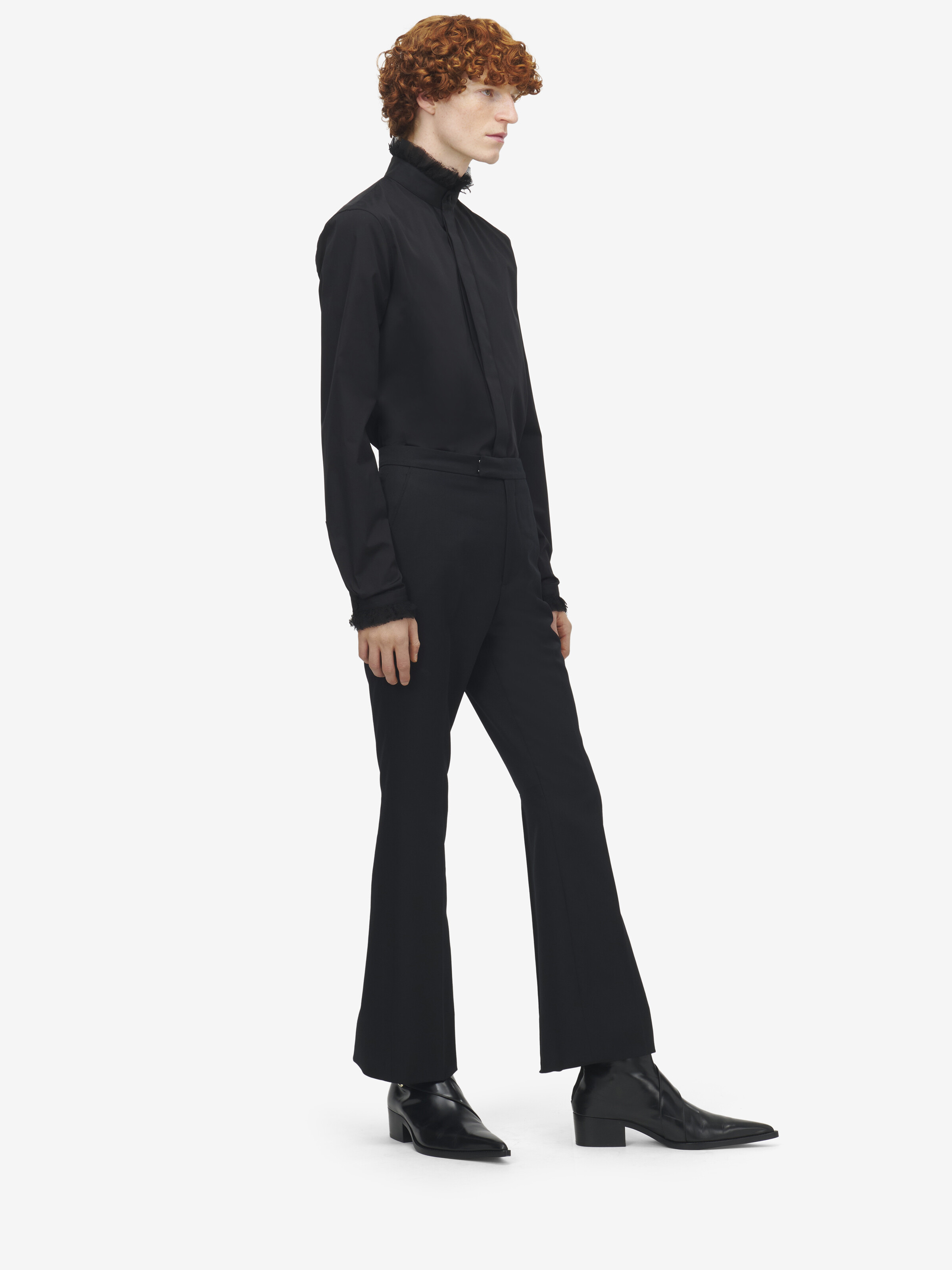 Ruffle Detail Poplin Shirt - 4