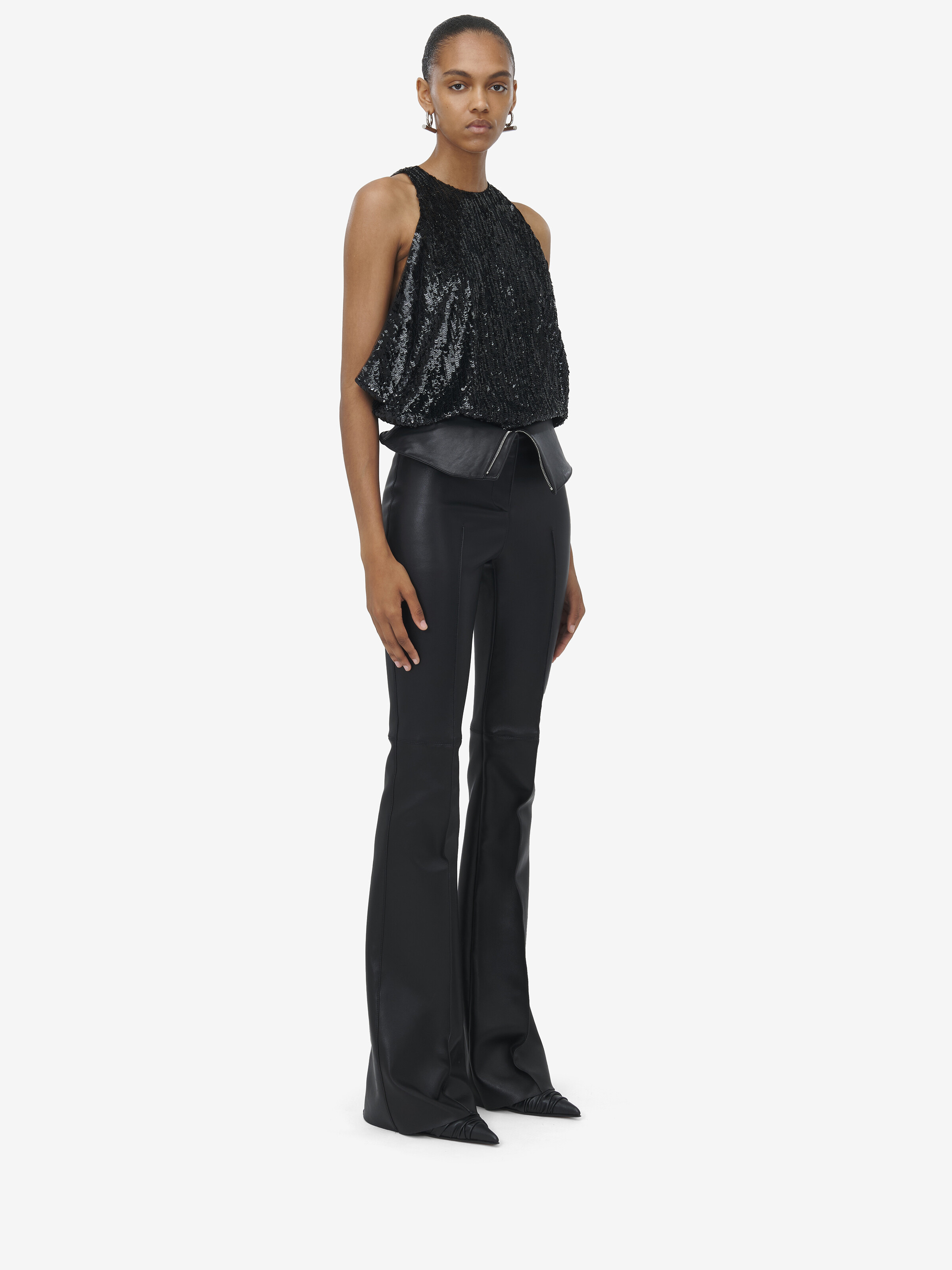 Draped Sequin Top - 4