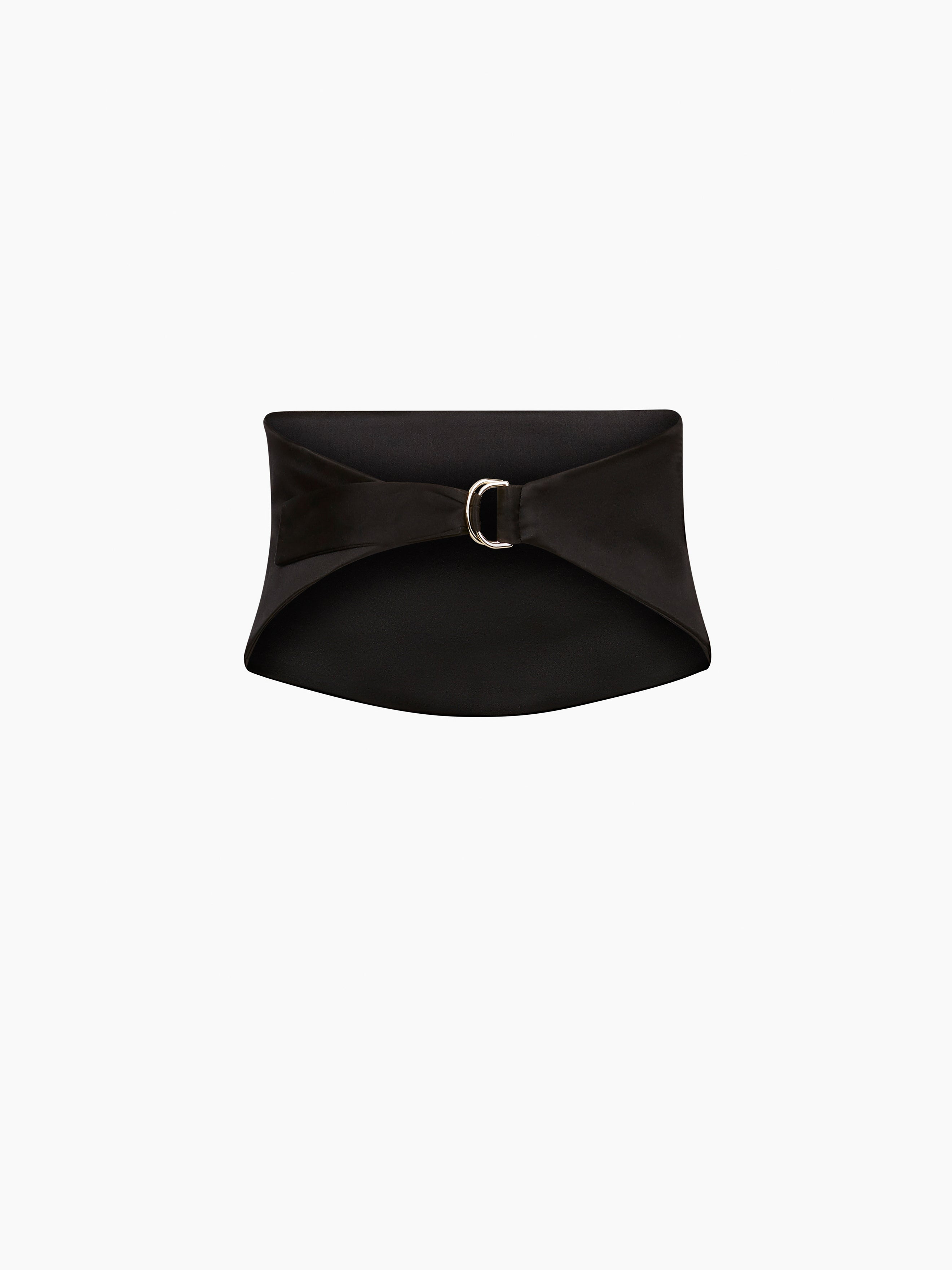 Black Satin Tuxedo Belt - 4