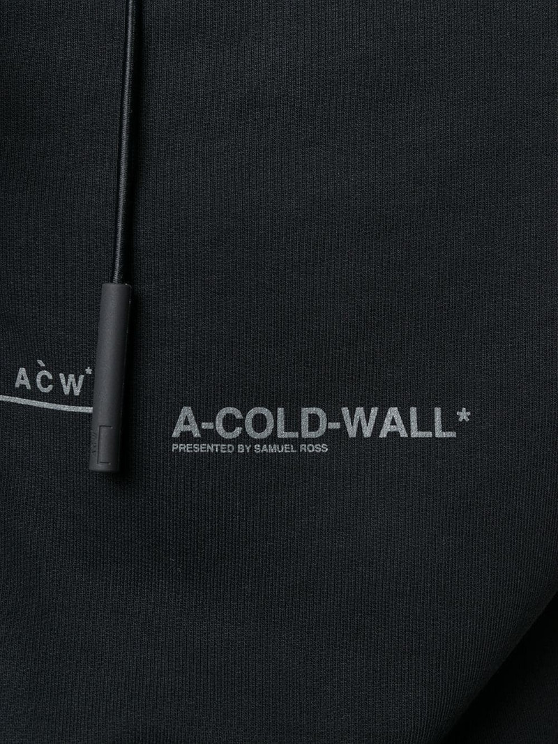 logo print zip-up hoodie 5