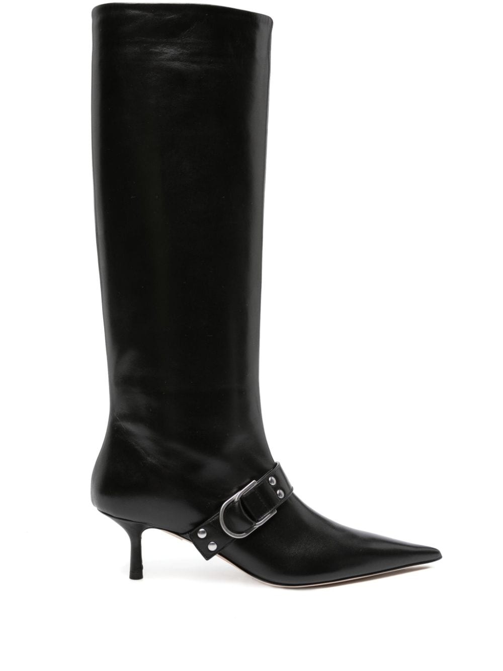 65mm buckle-detail knee-high boots - 1