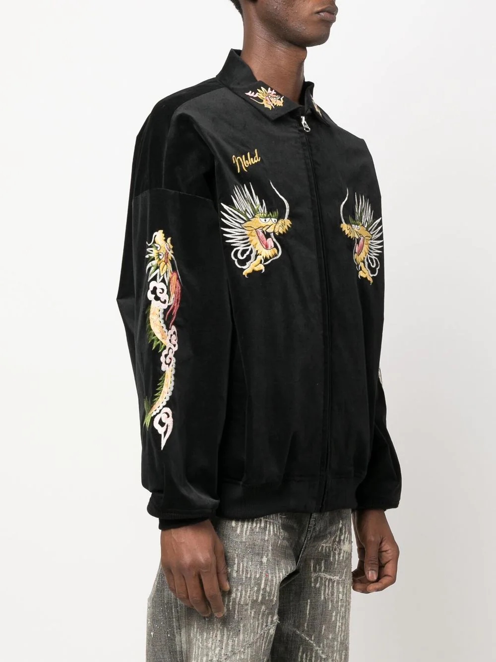 dragon-embroidered Souvenir jacket - 4