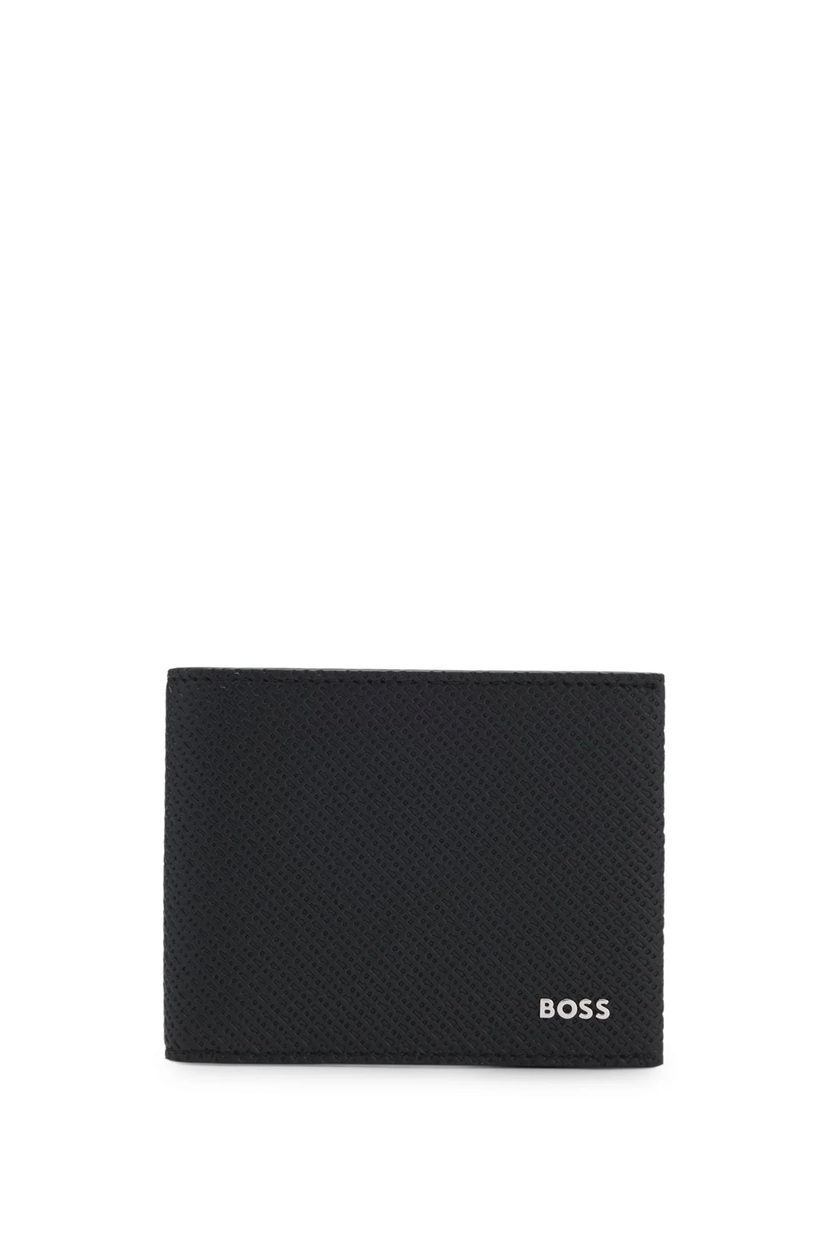 MONOGRAM-EMBOSSED FOLDING WALLET WITH METAL LOGO - 1