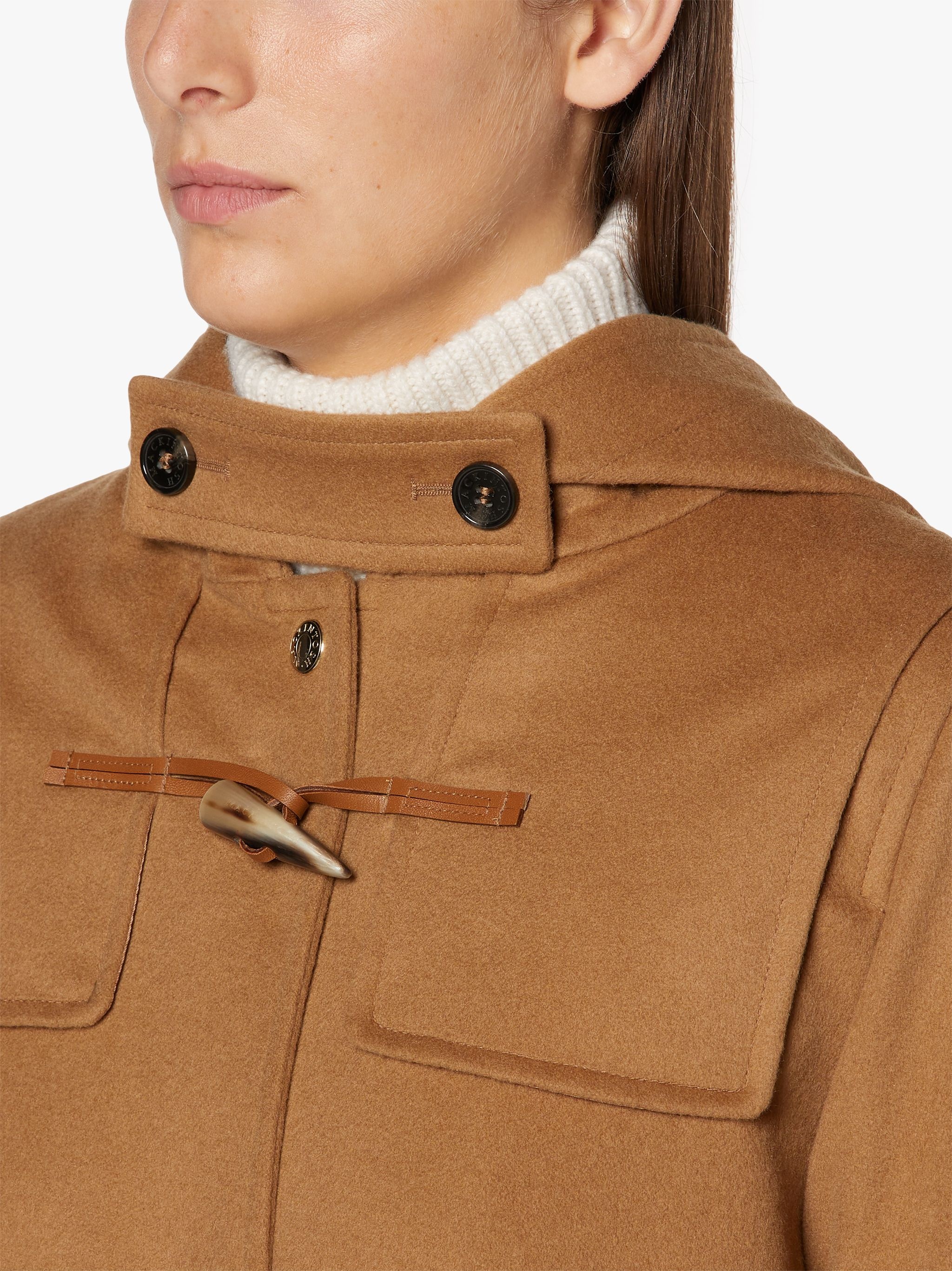 INVERALLAN BEIGE WOOL & CASHMERE DUFFLE COAT | LM-1090BS - 5