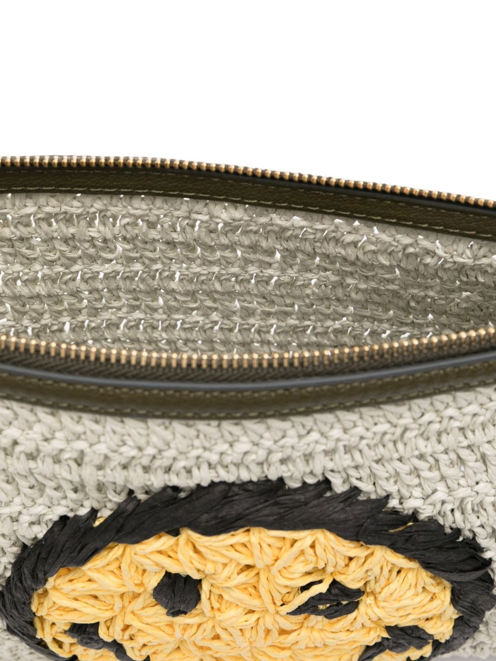 raffia clutch bag - 5