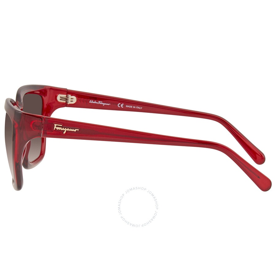 Salvatore Ferragamo Grey Rectangular Ladies Sunglasses SF1018S 655 5917 - 4
