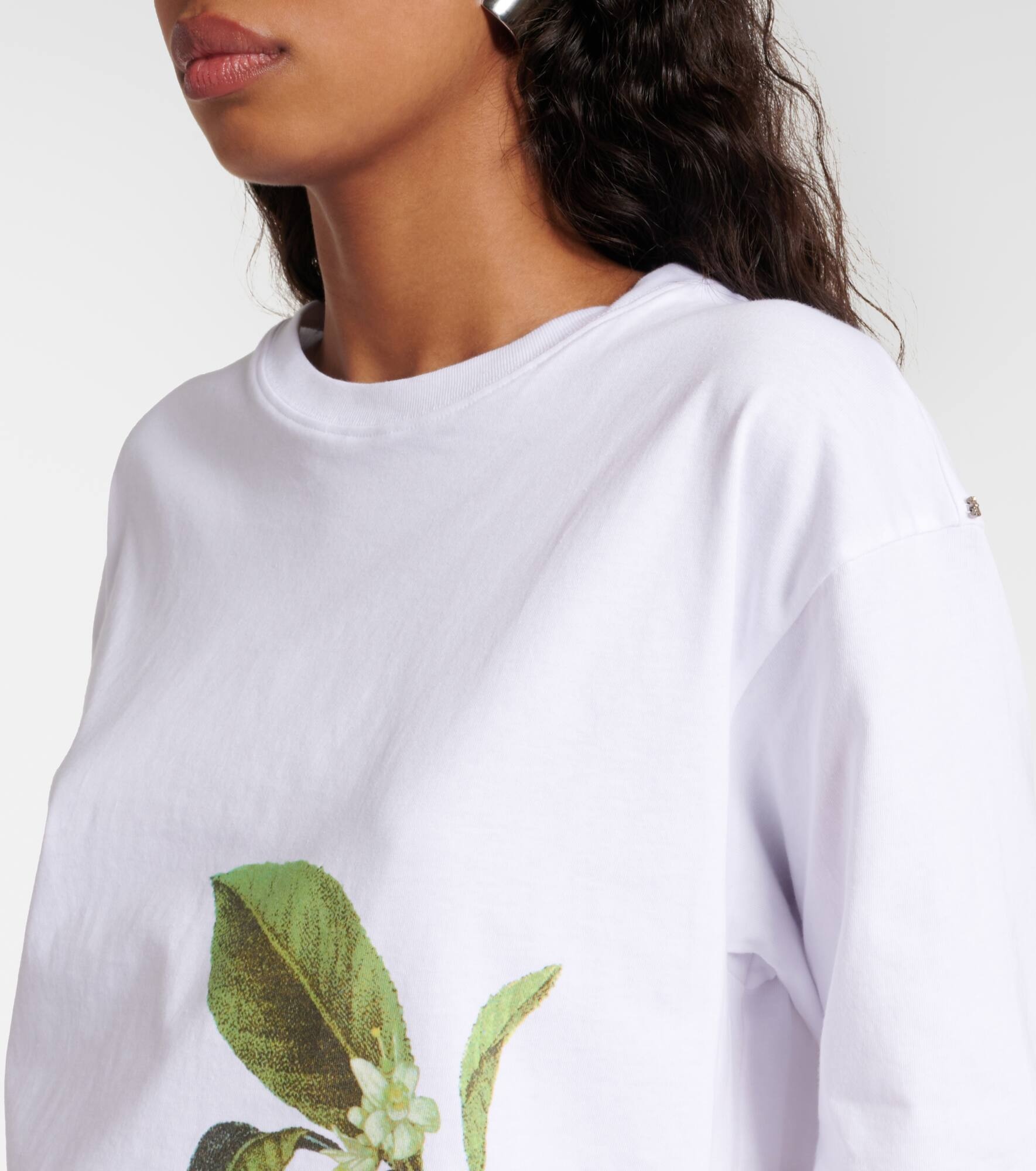 Nebbie printed cotton jersey T-shirt - 4