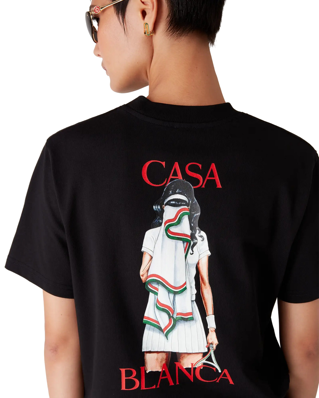 Tennis Girl Short Sleeve T-Shirt | Casablanca Paris - 5