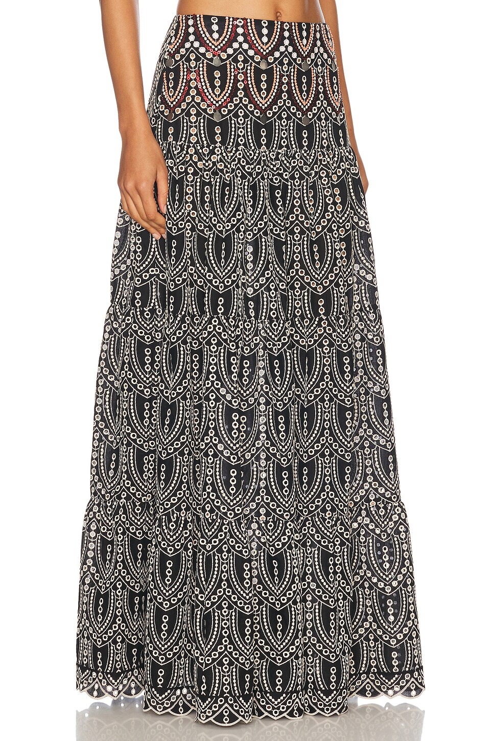 Palm Rhythm Maxi Skirt - 2