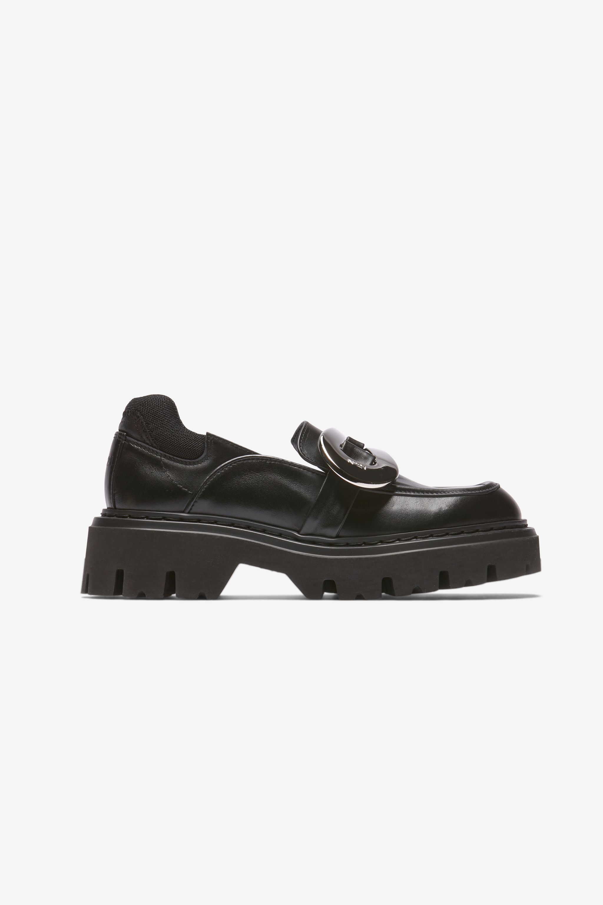 BUCKLE-EMBELLISHED LOAFERS - 1