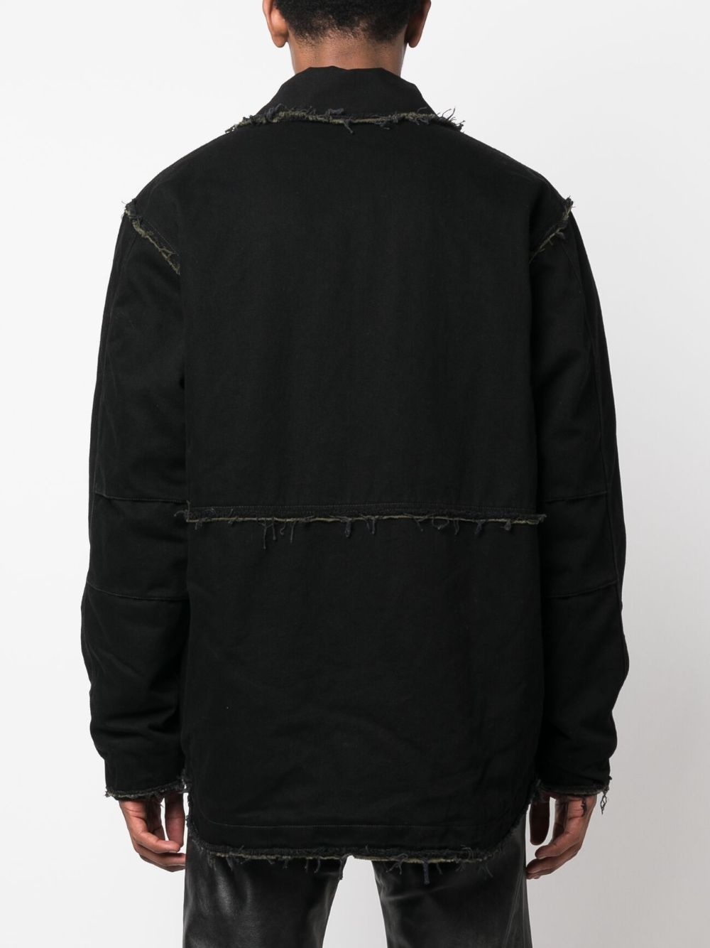 Rebuilt zip-up denim jacket - 4
