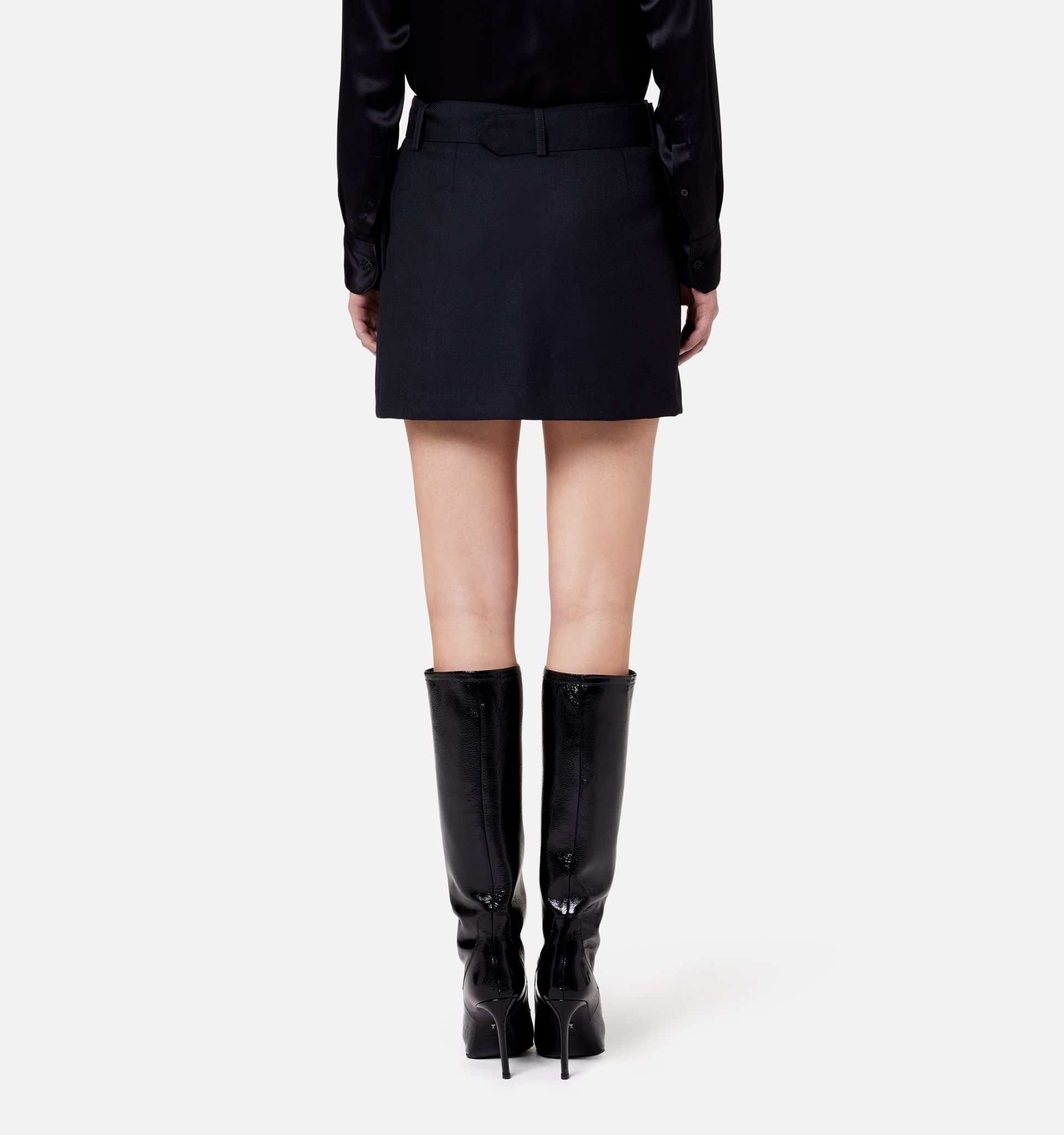 Belted Mini Skirt - 5