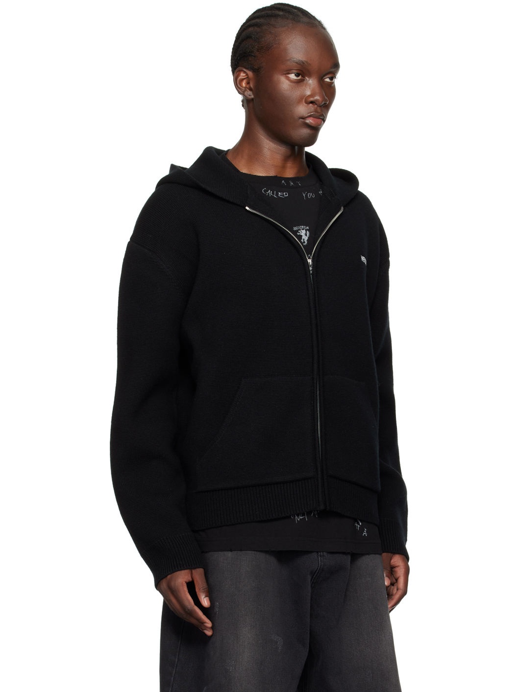 Black Basic Hoodie - 2