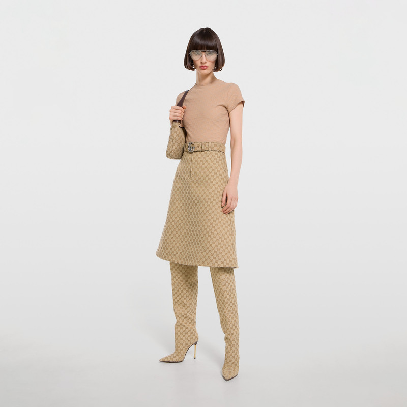 GUCCI GG jersey jacquard T-shirt outlook