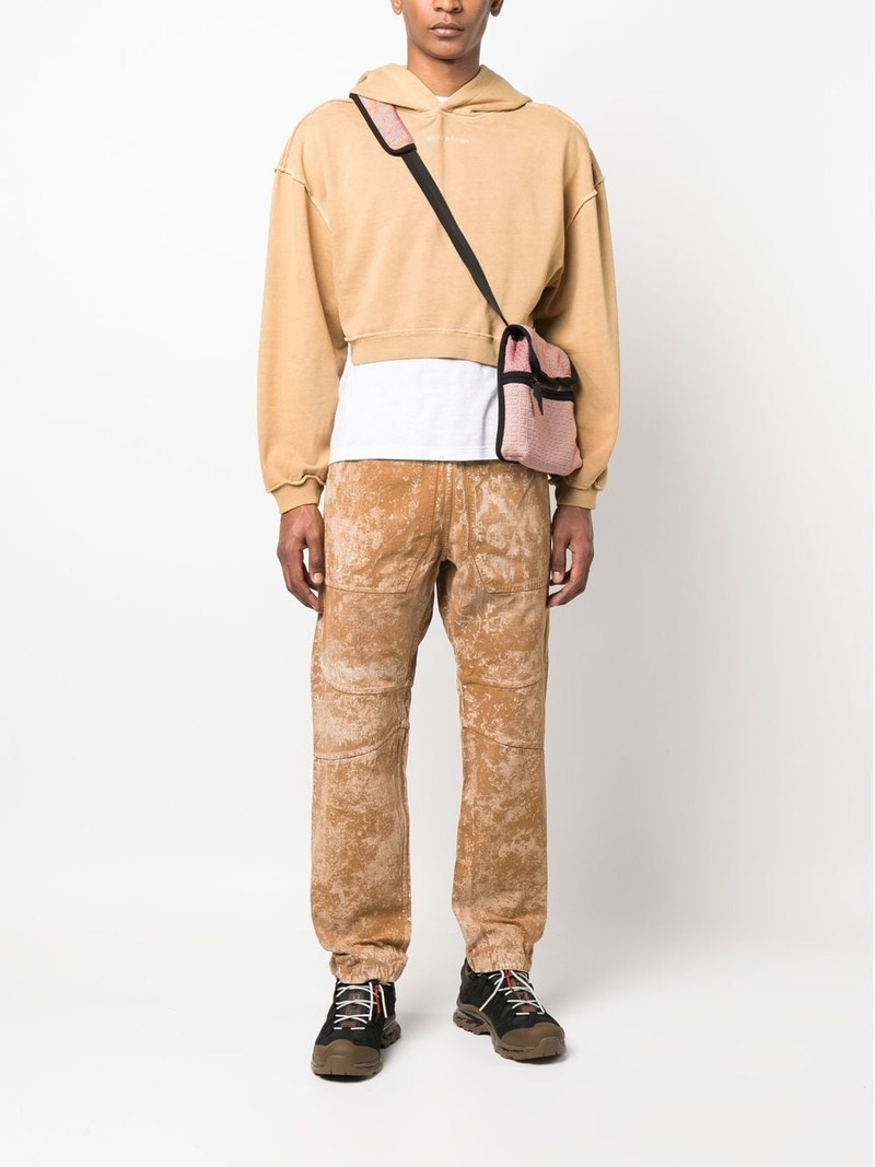 RANRA Oss bleached-effect ripstop trousers outlook