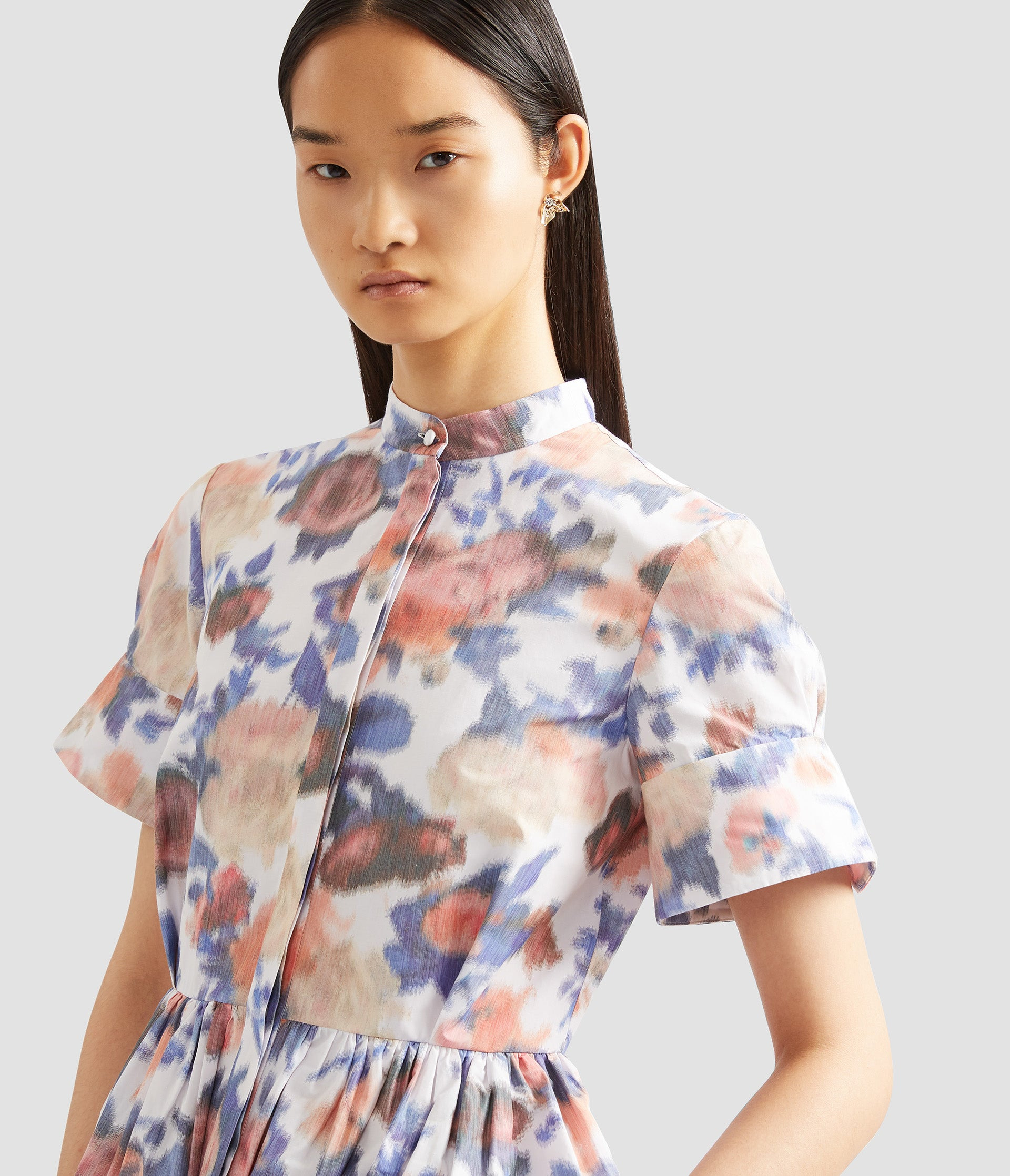 SHORT SLEEVE MIDI DRESS - 5