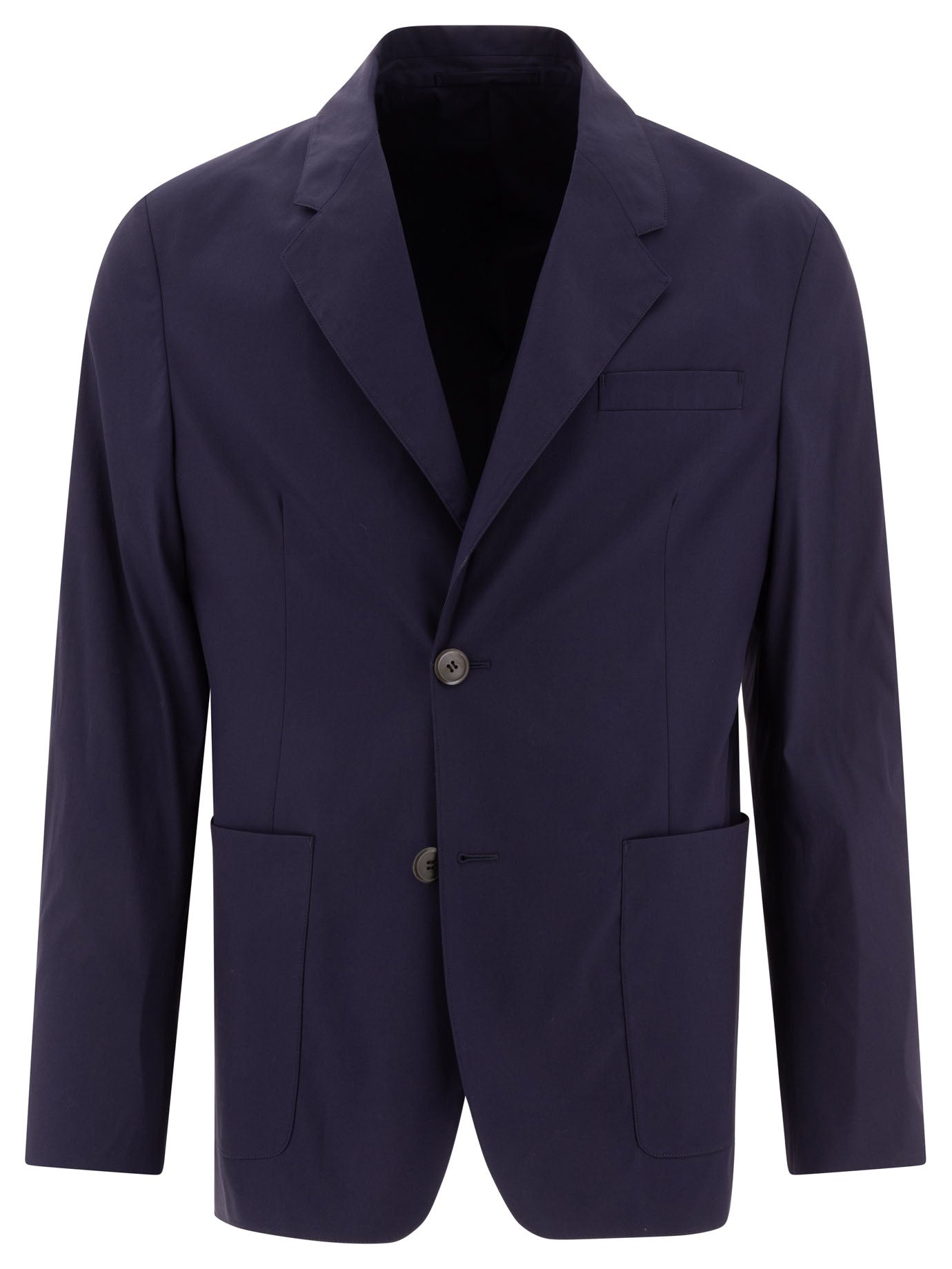 Prada Single-breasted Cotton Blend Blazer - 1