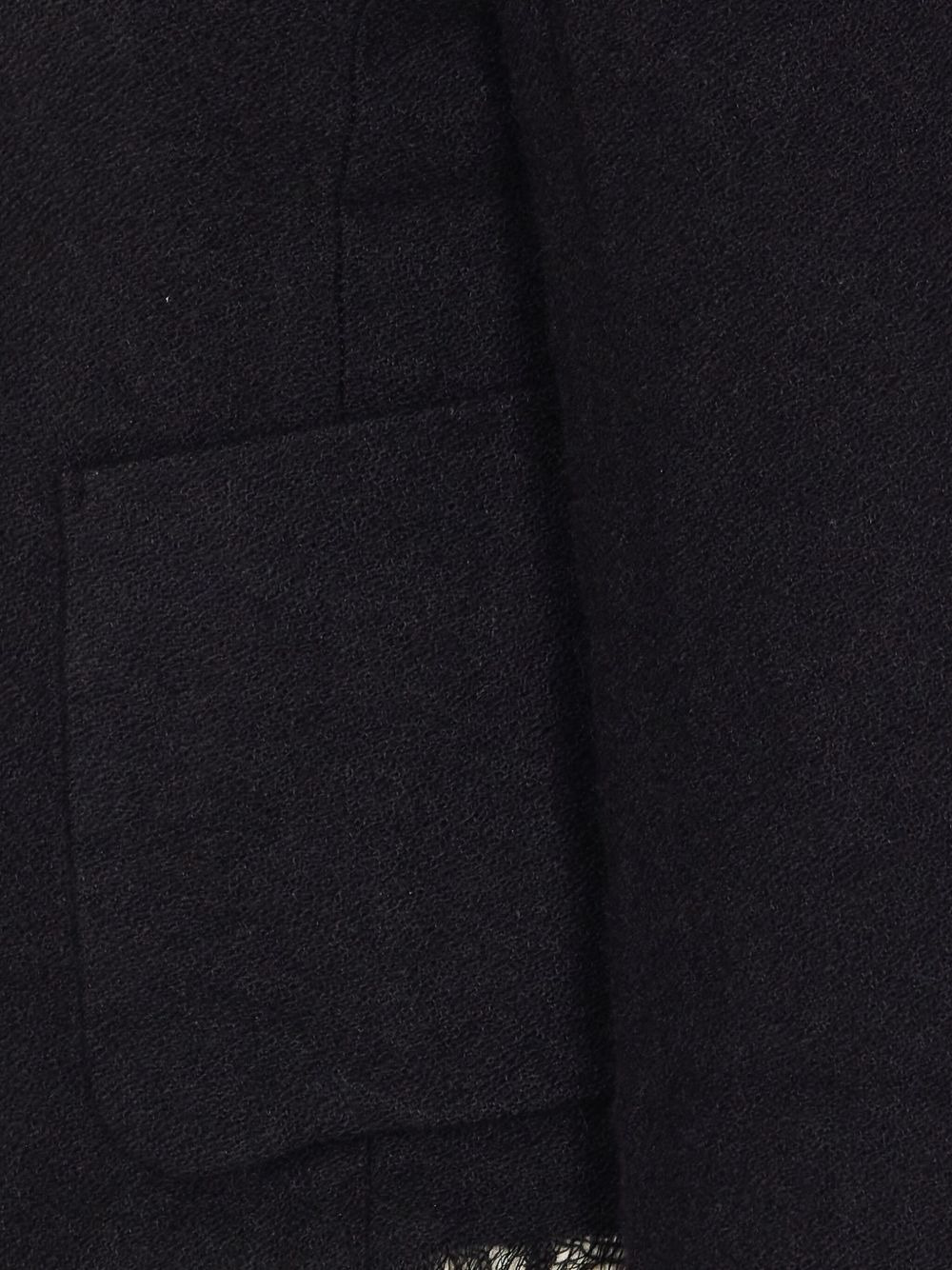 puff-sleeve frayed-hem jacket - 3