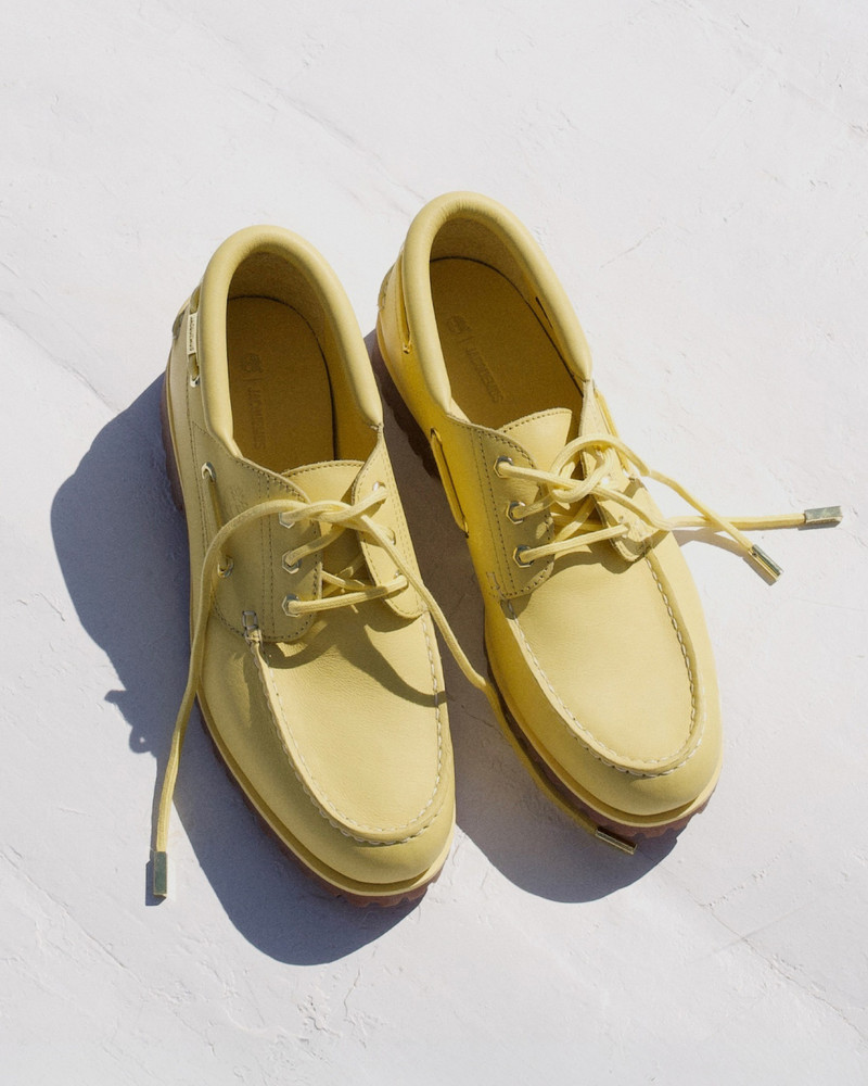 The JACQUEMUS+TIMBERLAND boat shoe 5