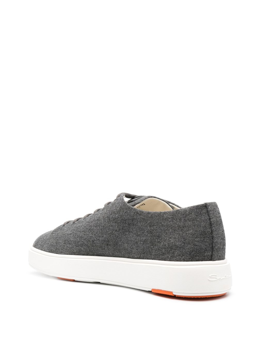 logo-patch lace-up sneakers - 3