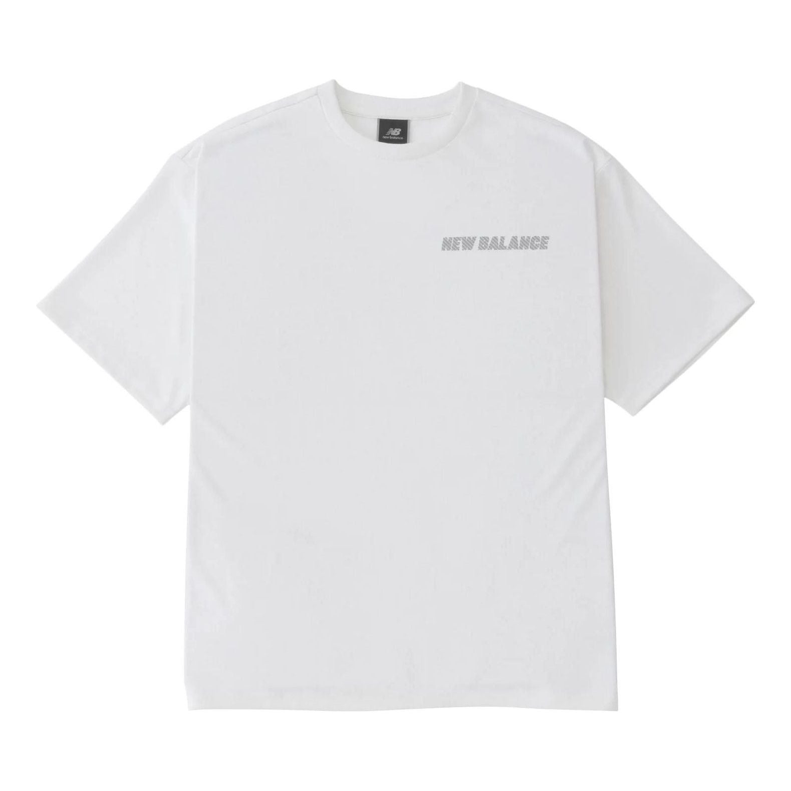 New Balance MET24 Reflection NB Logo T-Shirt 'White' AMT45005-WT - 1