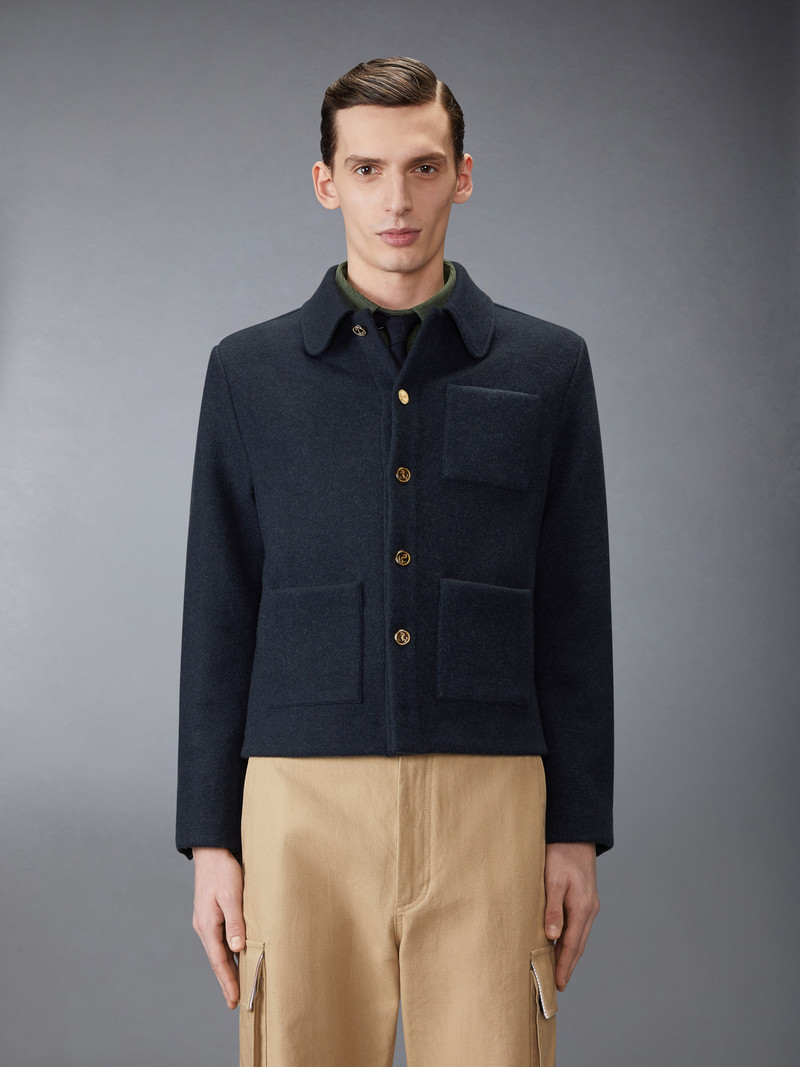 Thom Browne CASHMERE DOUBLE FACE JACKET outlook