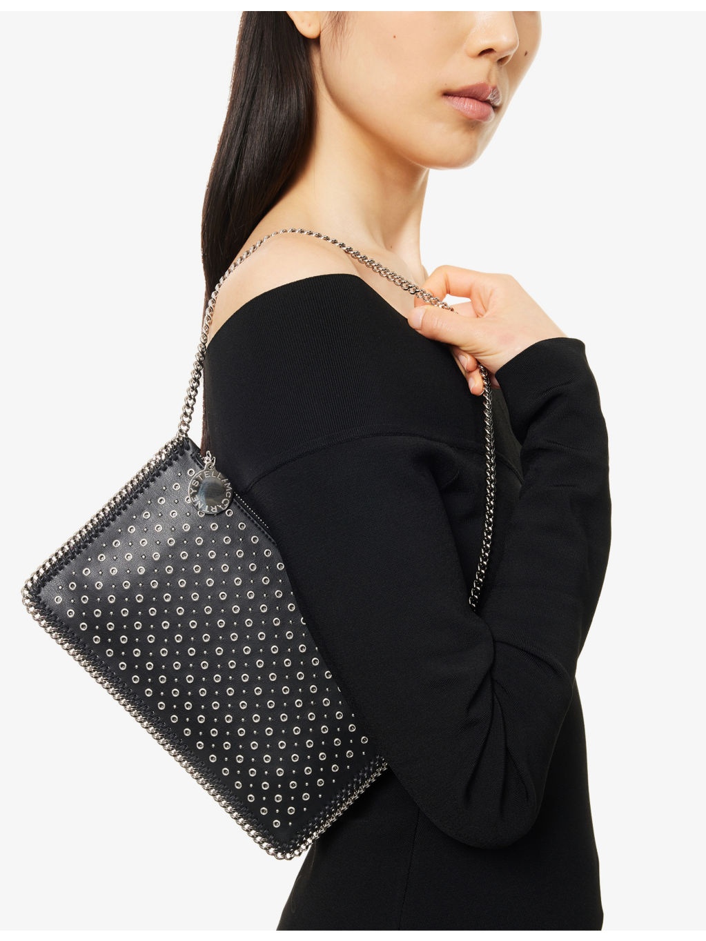 Pochette Eyelets Faux-Leather Shoulder Bag - 2